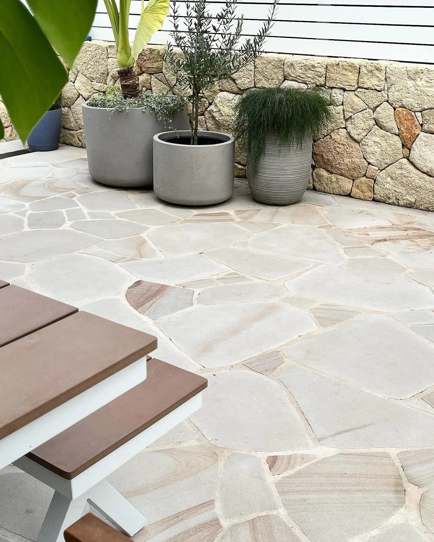 Crazy Paving 🤪
@stone_style__ 
&bull;
&bull;
#Stonemade #Northernbeachesstonemason #Crazypaving