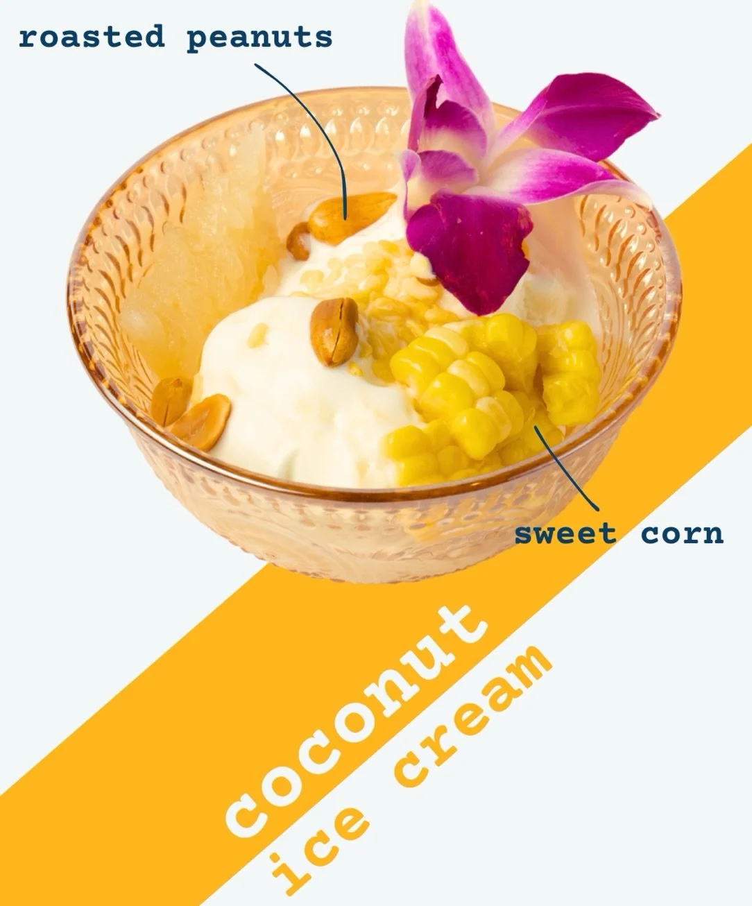 Coconut ice cream! 🥥

Nothing hits the spot quite like our classic coconut ice cream loaded with all the best toppings. We&rsquo;re serving it up authentic style with roasted peanuts, coconut jelly, and sweet corn for that perfect crunch and chew. I