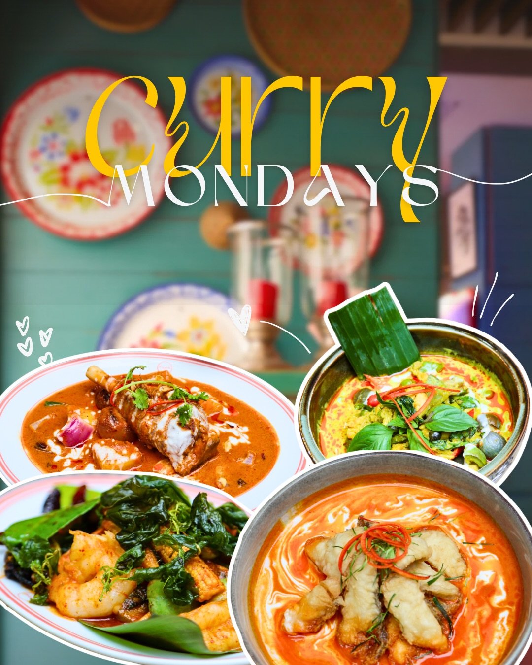 Sabai Sabai Monday! 🥥🌶️

Start your week spicy and aroy mak! We&rsquo;re curing the Monday blues with our special deal: **Buy ANY curry, get 1 FREE!**🍛🔥

Whether you&rsquo;re craving a fiery Red Curry or a rich, creamy Massaman, we&rsquo;ve got y