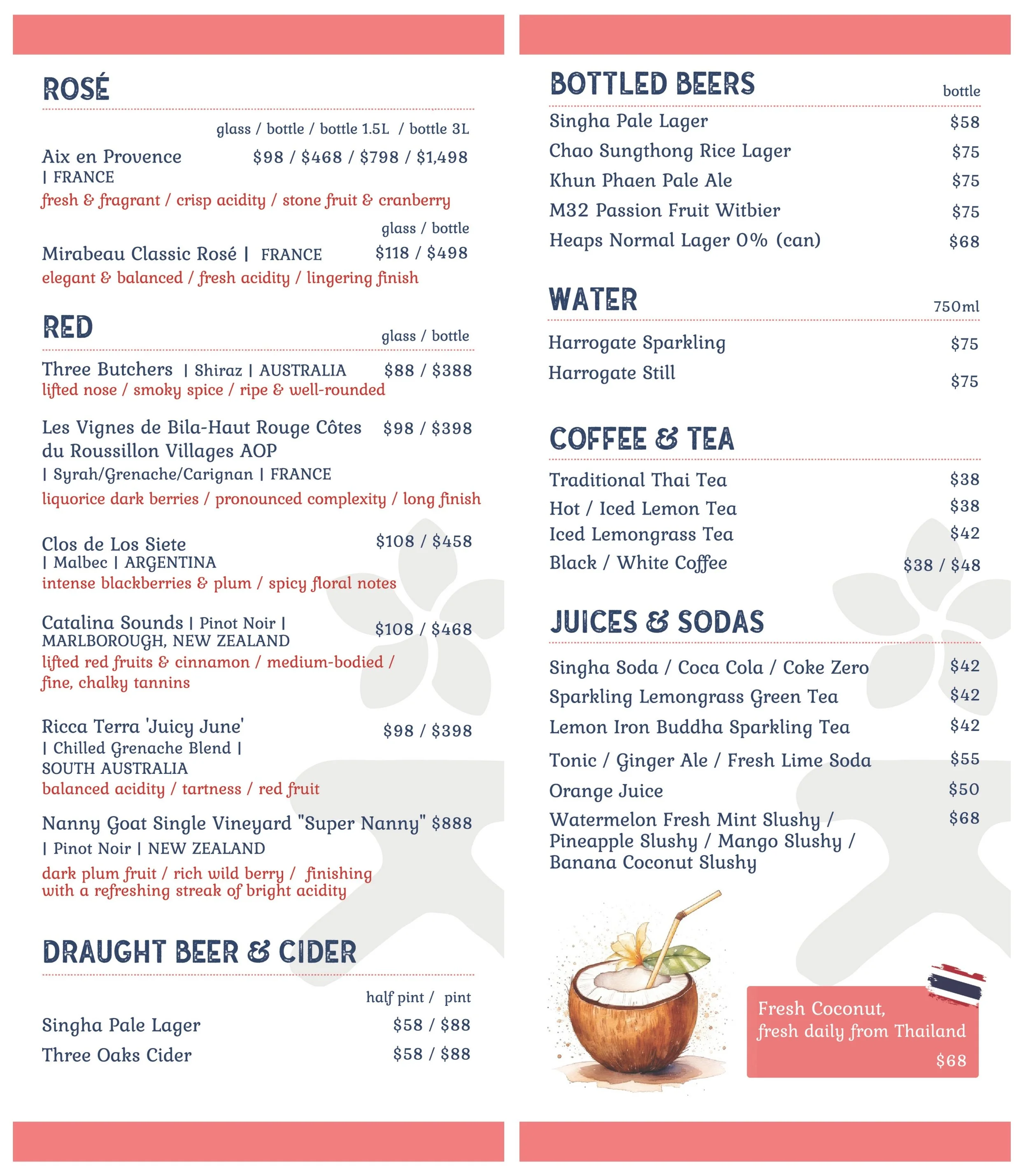 MENU — RUAM
