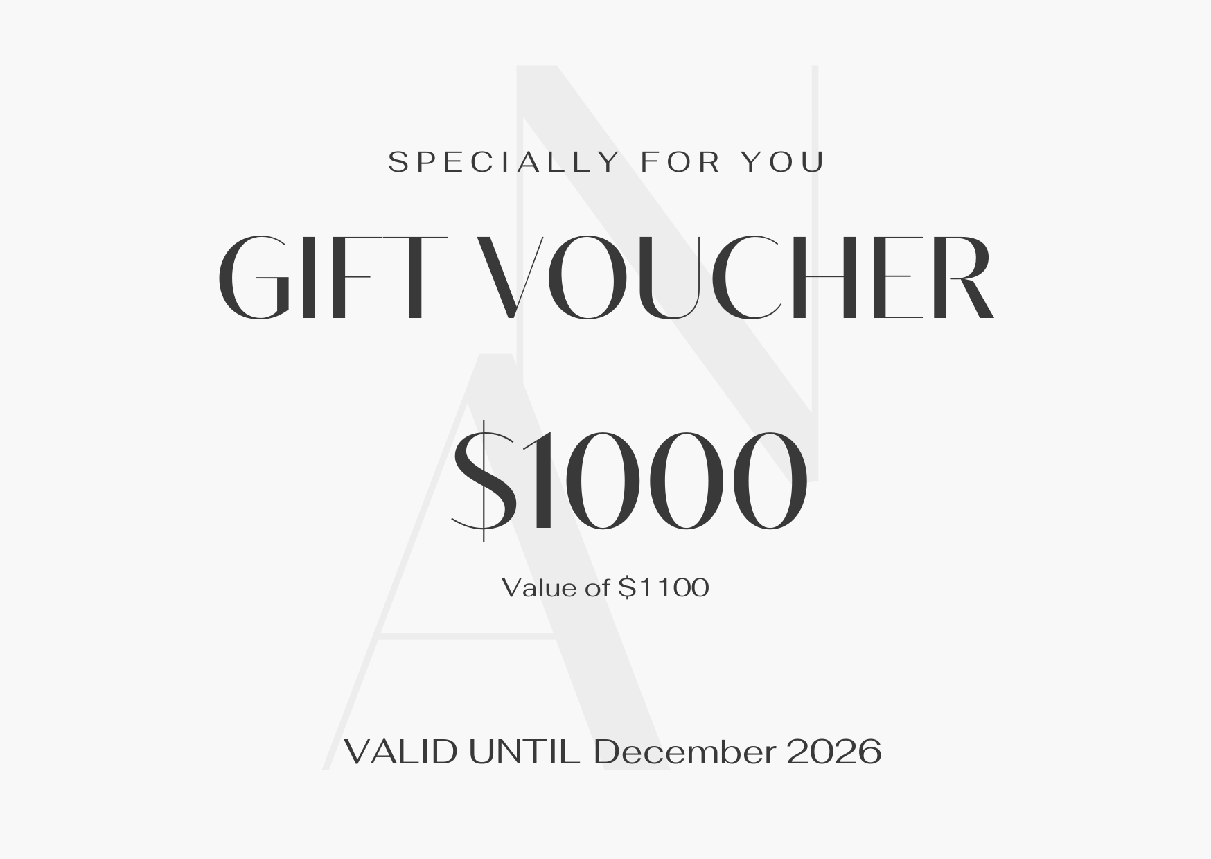 $1000 Gift card