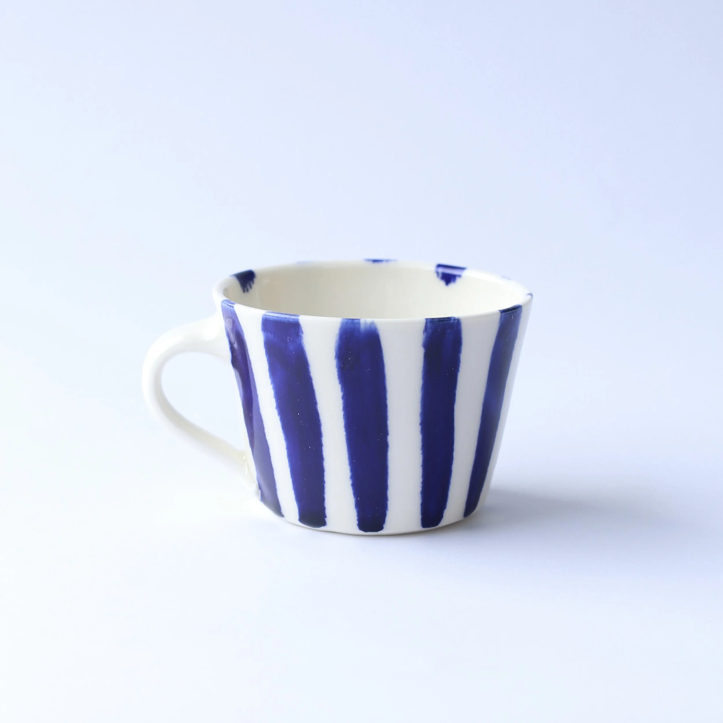 Porcelain Striped Mug