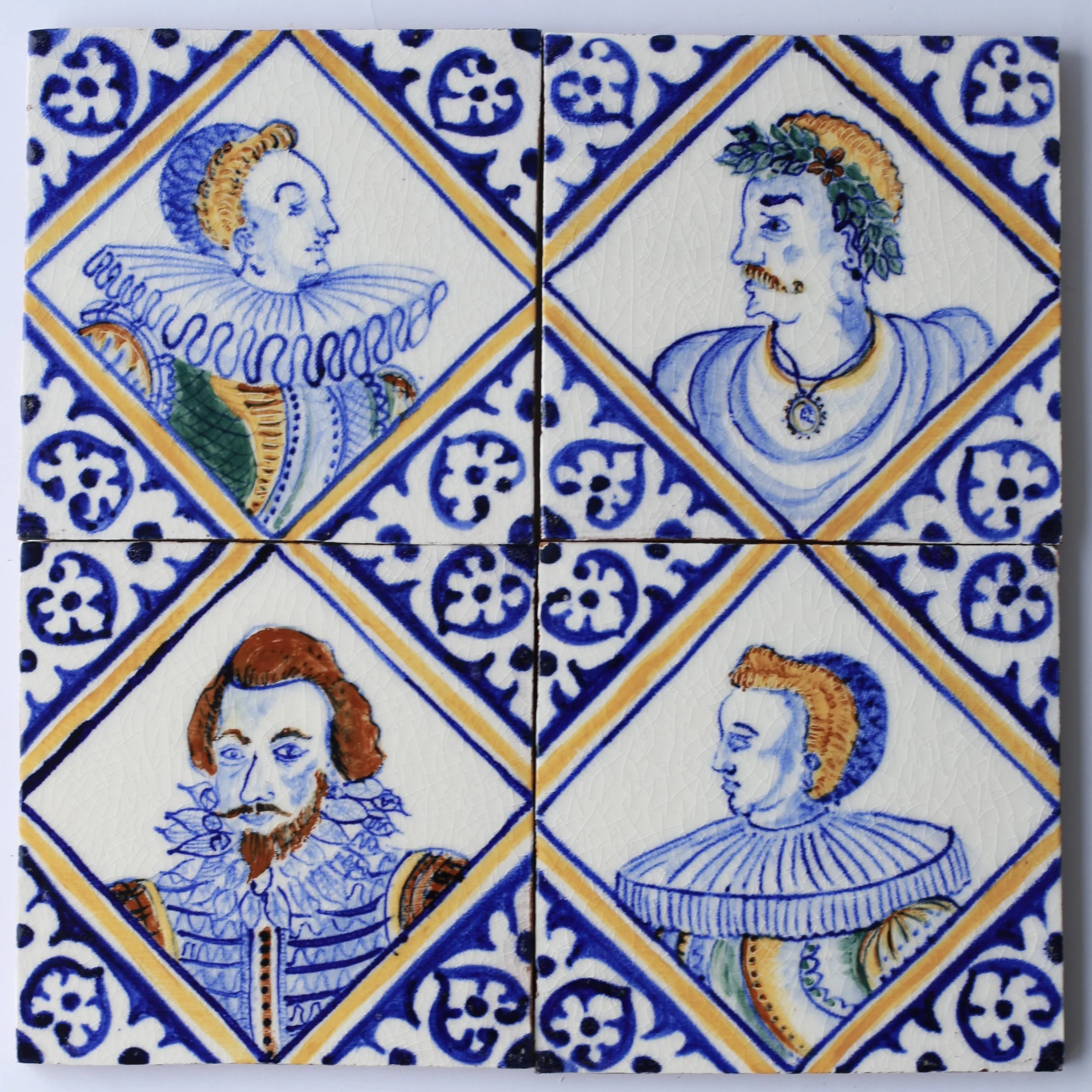 Set of Four Portrait Tiles