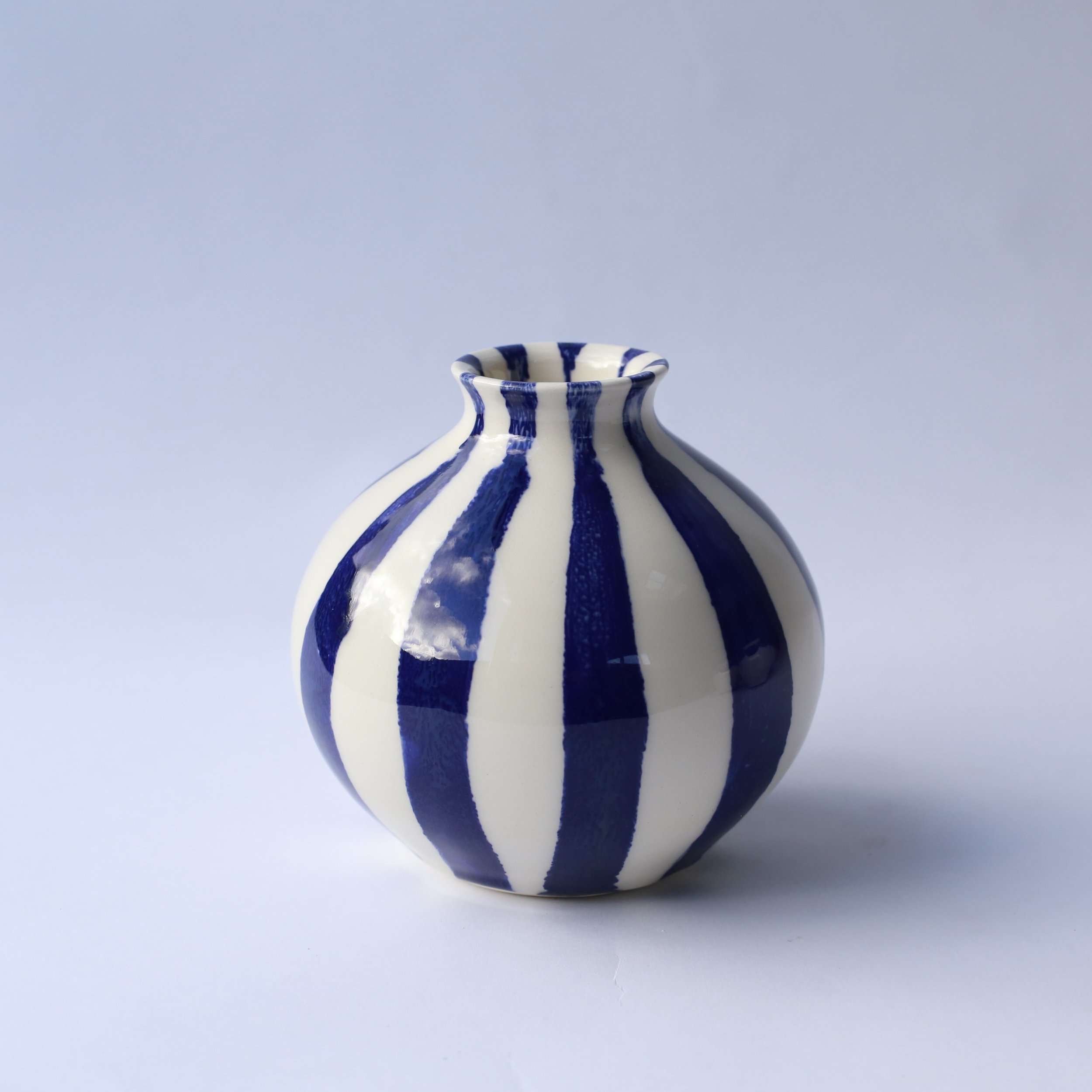 Small Striped Bud Vase
