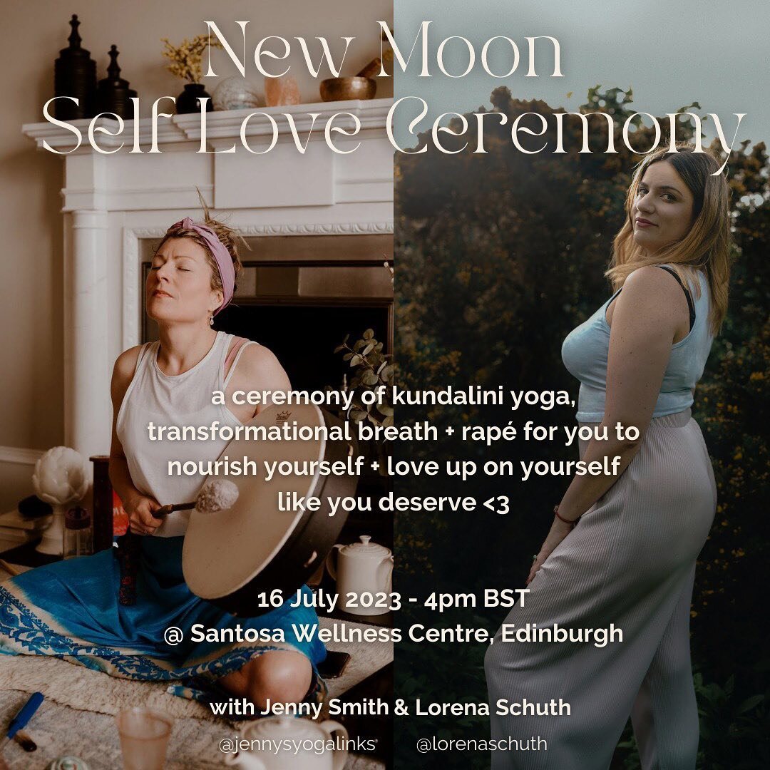JOIN US FOR A NOURISHING + EXPANSIVE NEW MOON SELF LOVE CEREMONY 🥰
⠀⠀⠀⠀⠀⠀⠀⠀⠀
we (@jennysyogalinks and @lorenaschuth) are beyond excited to invite you to a 3-hour long journey for the new moon in cancer ♋ 🌕 on sunday, 16 july 2023. There is no bette