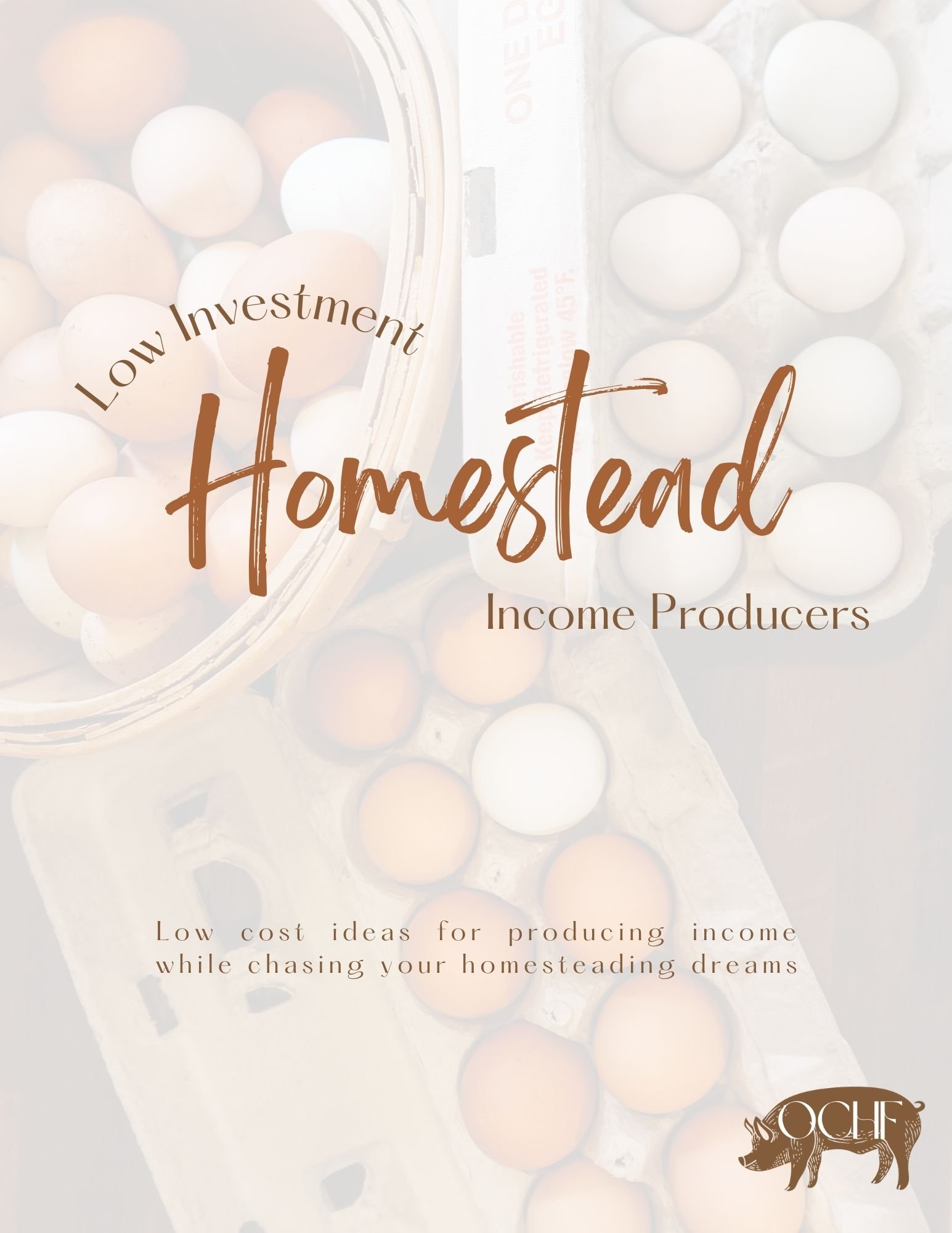 Low Investment Homestead Income Producers