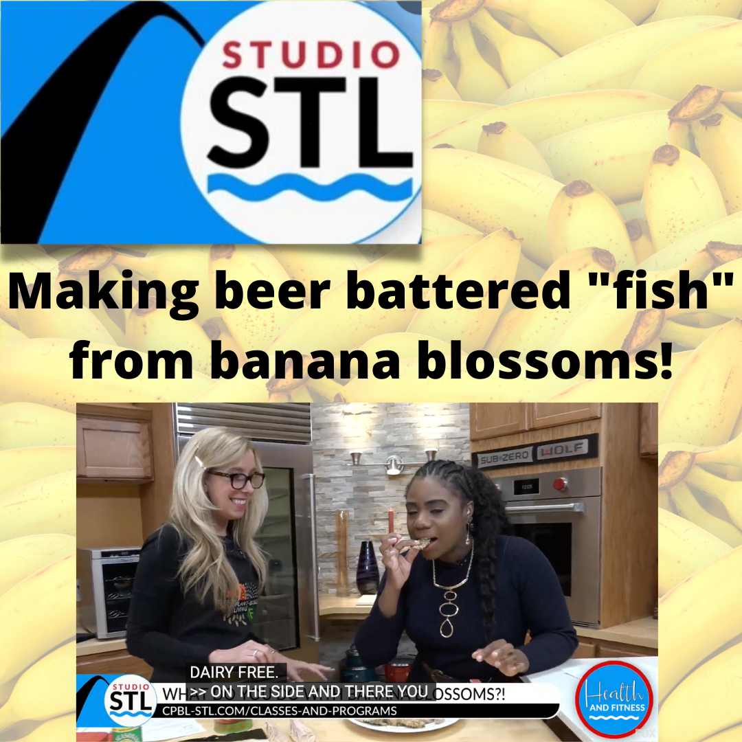 USING BANANA BLOSSOMS TO MAKE BEER BATTERED "FISH" ON STUDIO STL