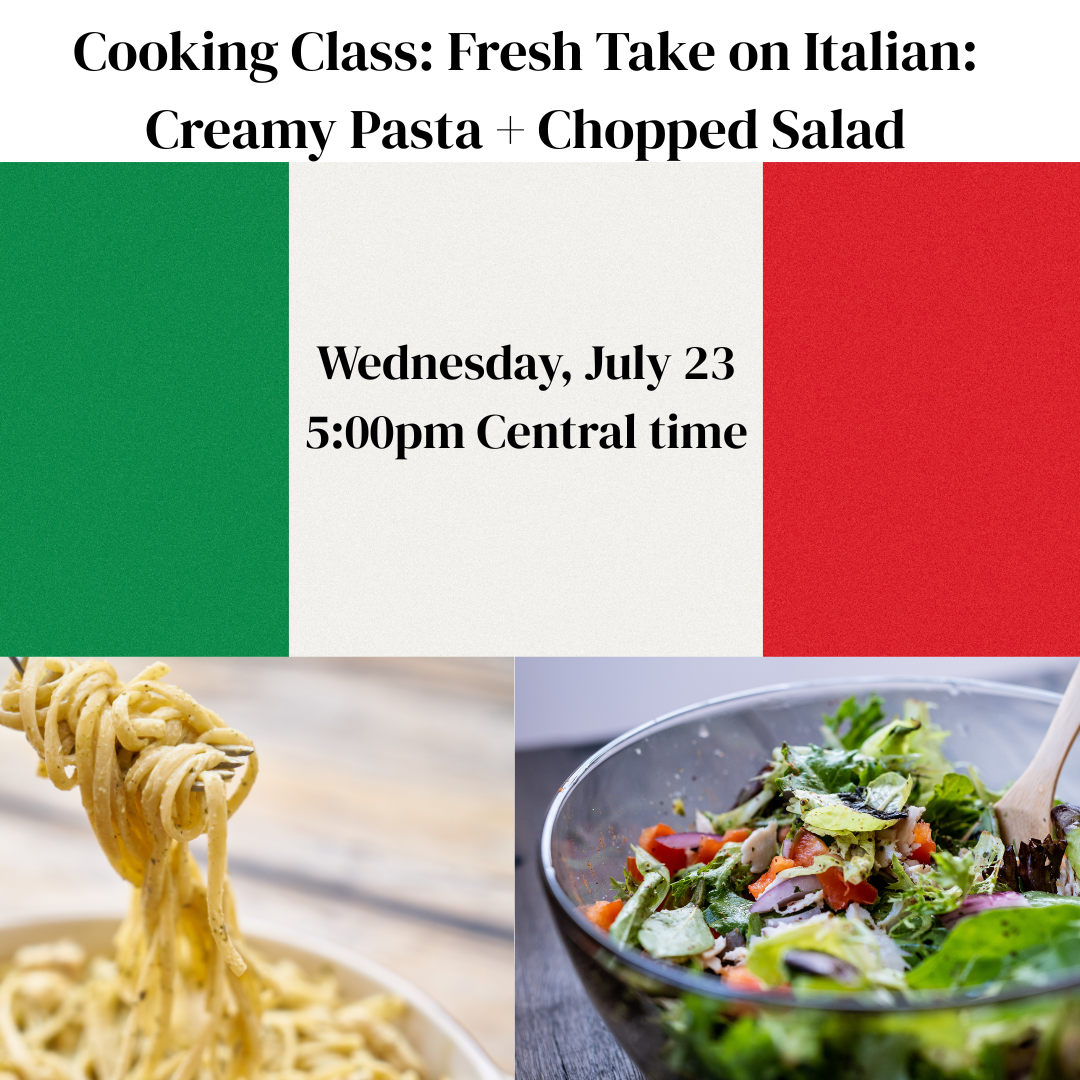 🇮🇹 Fresh Take on Italian: Creamy Pasta + Chopped Salad