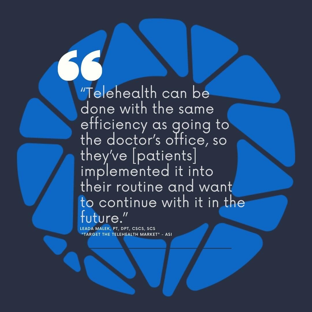 Telehealth physical therapy is efficient and routine-forming, according to @drmalekpt. It's a safe, viable option for most patients. Before the pandemic, overall telehealth use was up approximately 33 percent from 2019, and has continued to rise stea