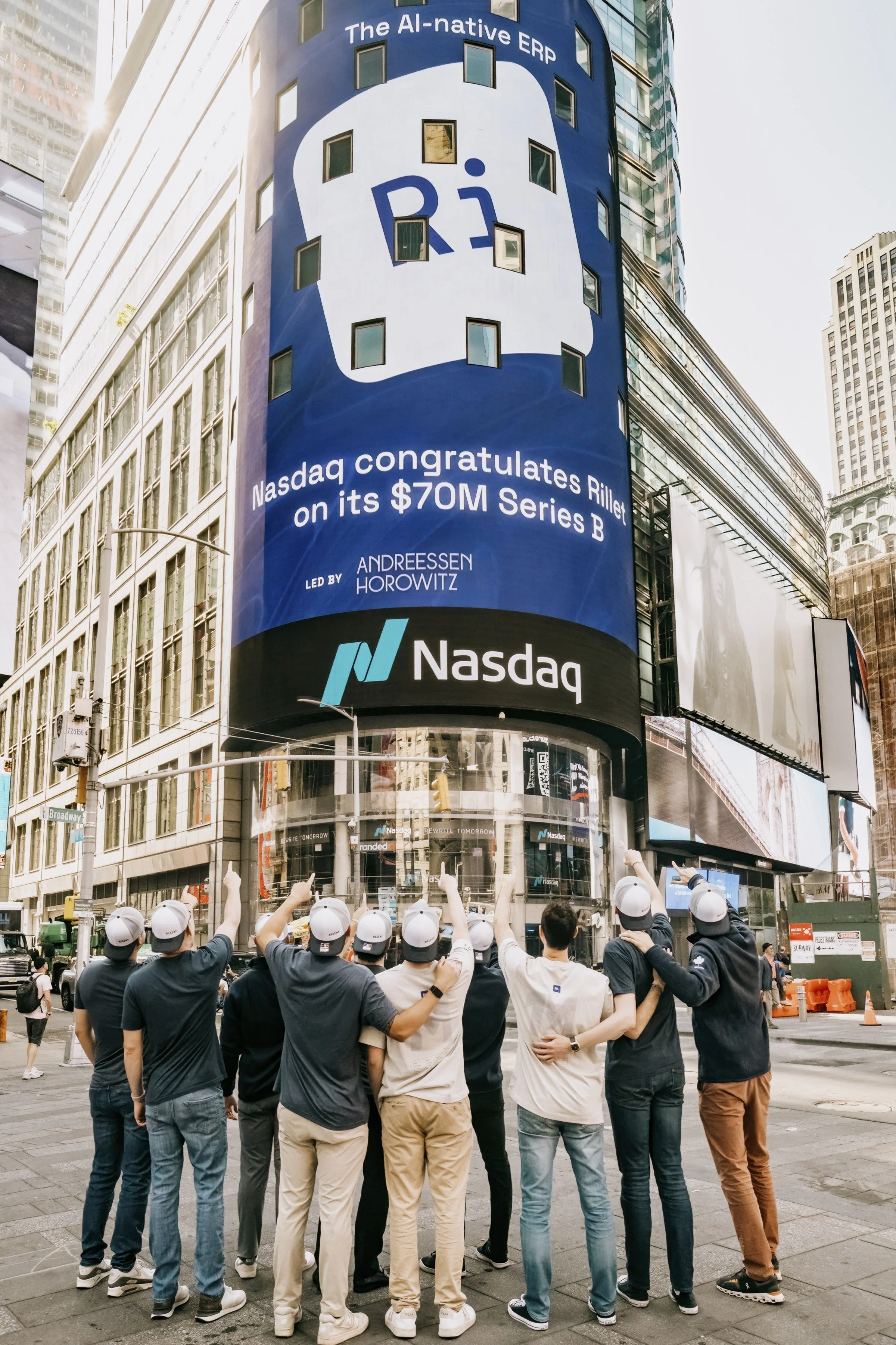 Rellit x Nasdaq Team and Advertisement Shoot in Times Square, Manhattan