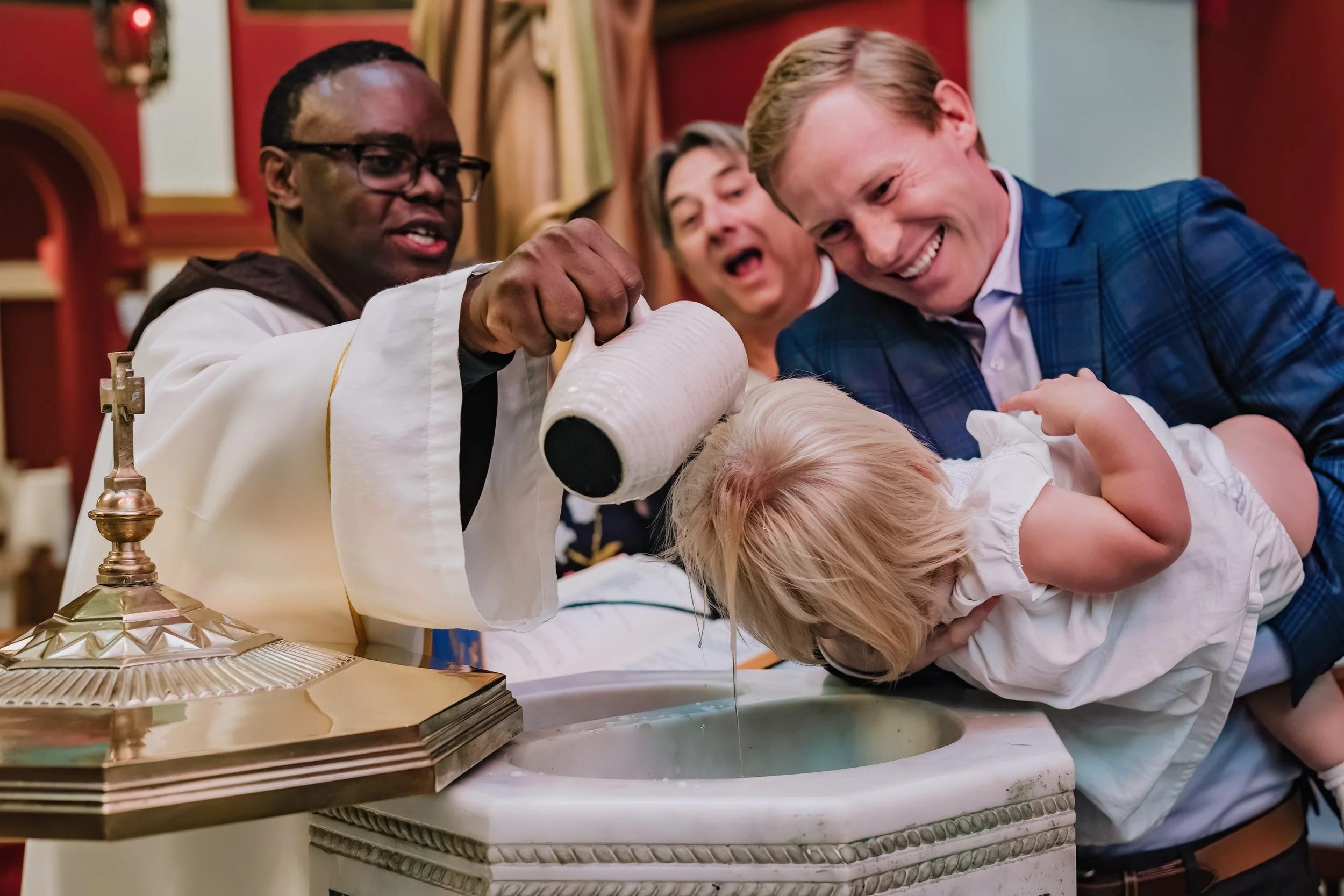 Triple Baptism at St. Mary's Roman Catholic Church, Manhattan