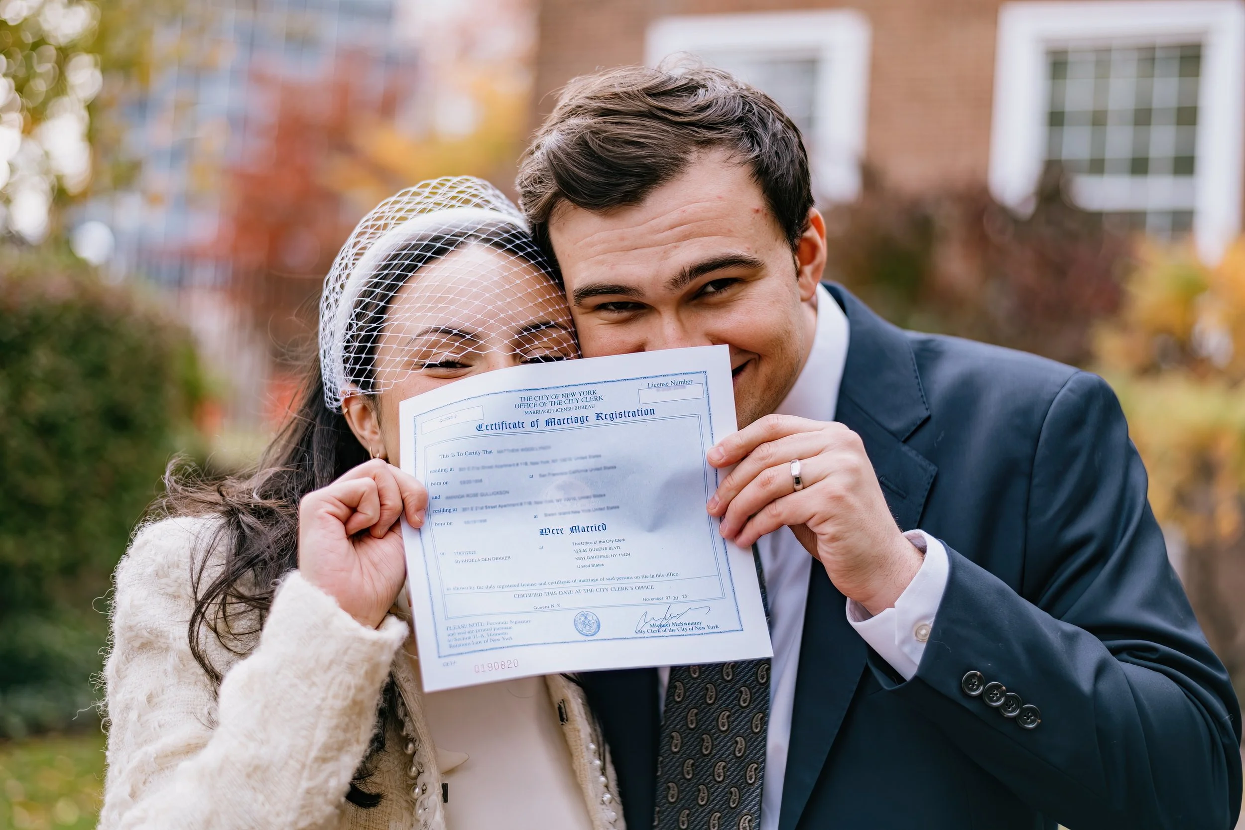 City Hall Elopement in Kew Gardens, Queens