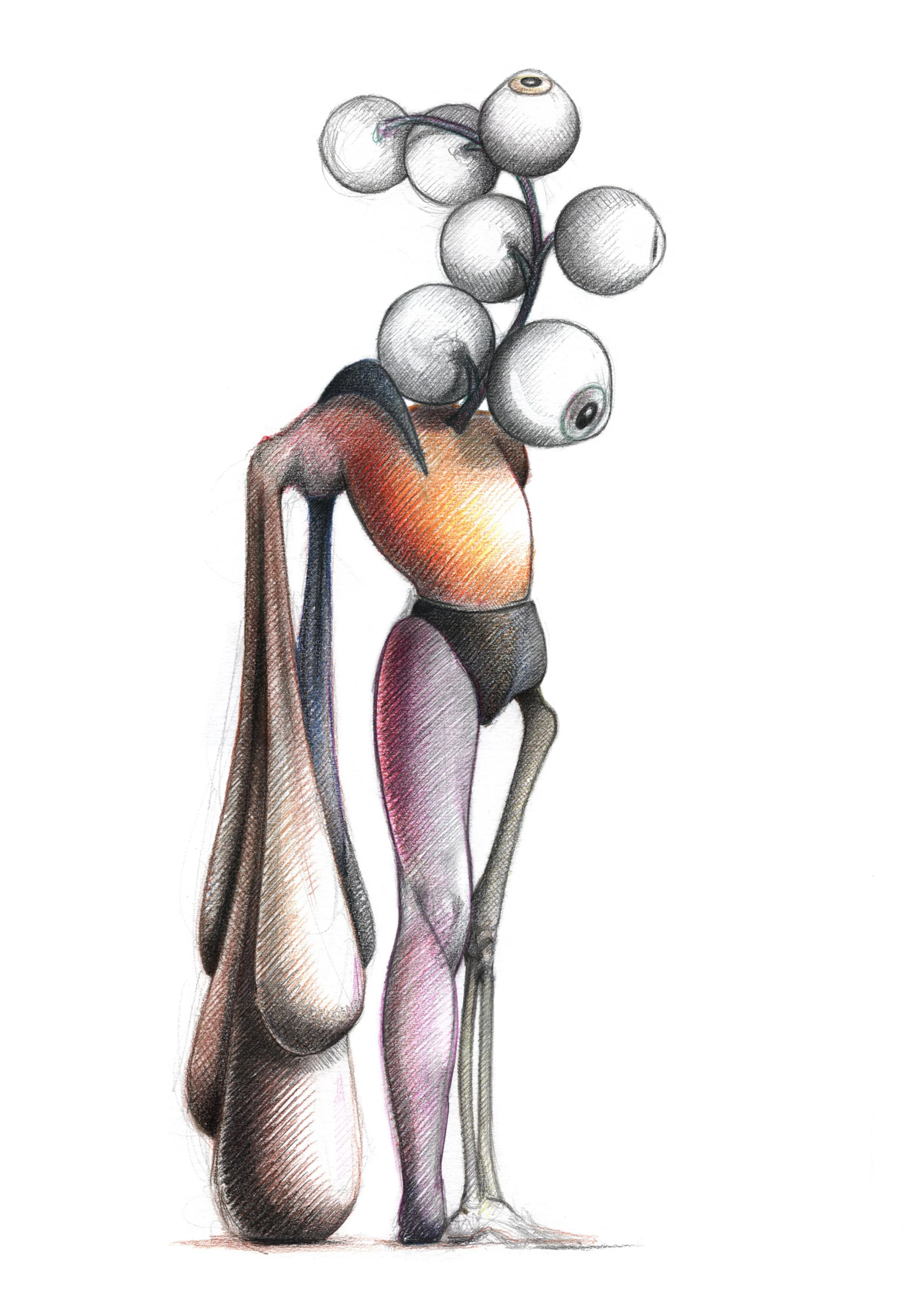 Figura con ojos y culpas - lápices de color - 50x35cm. - 2007 - foto luciano garbati.jpg
