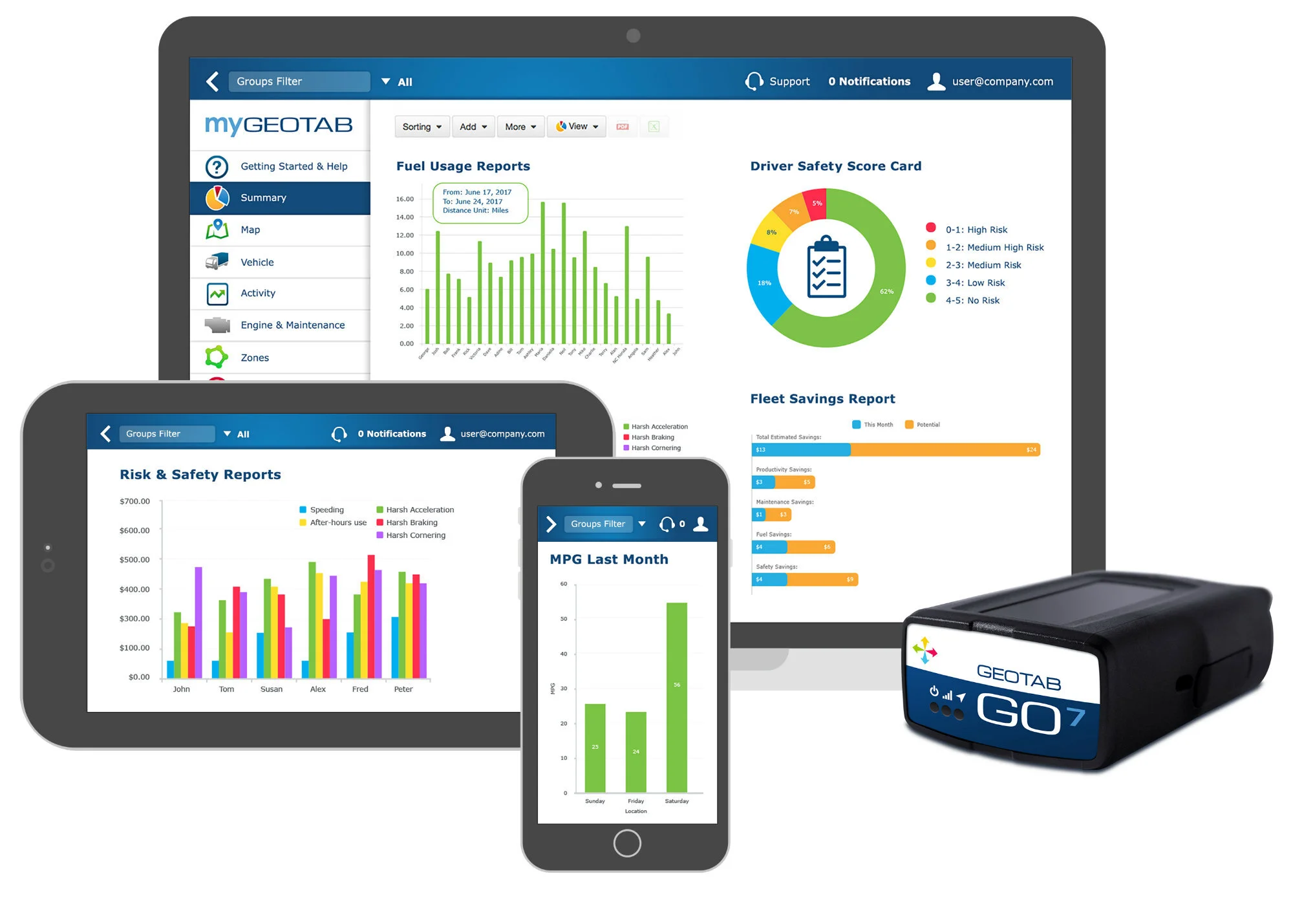 Geotab Telematics Vehicle Tracking Halls Electrical