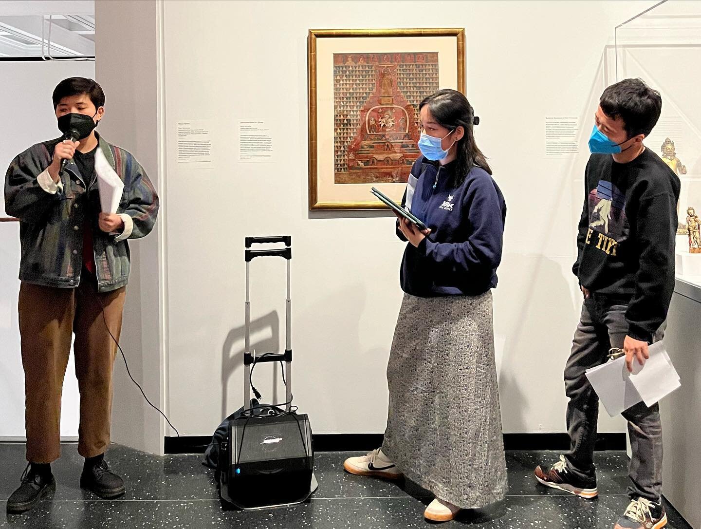 A recap from the First Saturday event at @brooklynmuseum 
Thank you to those who joined us! 
We hope you enjoyed the tour and the resource/takeaways at the end. ( Novel &ldquo;We Measure the Earth with Our Bodies&rdquo; by writer @tseringylama and pe