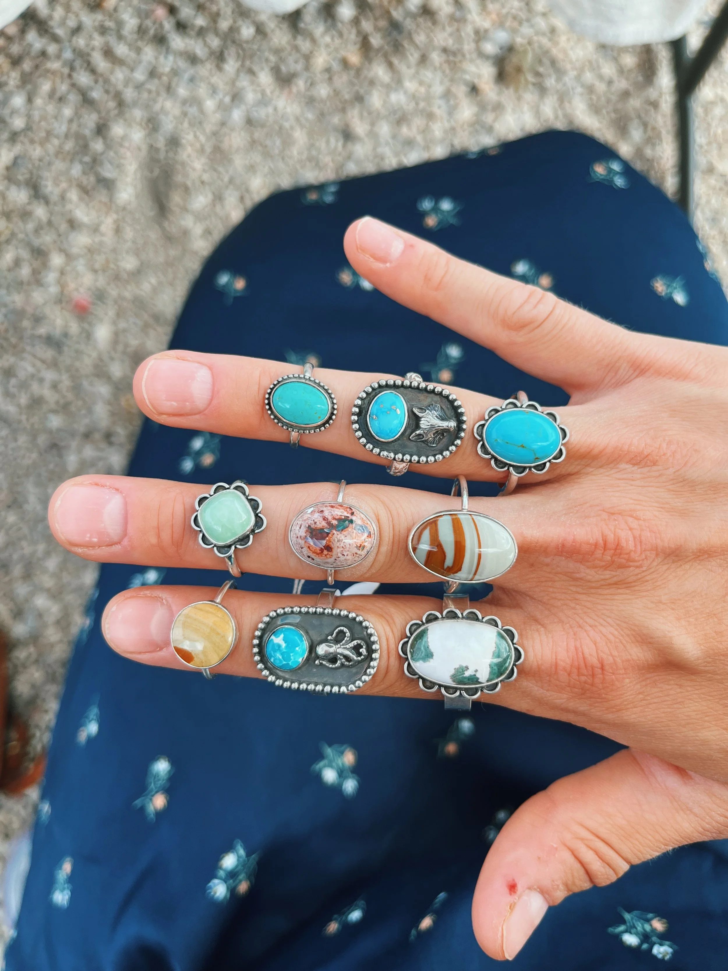 NATURAL STONE RINGS