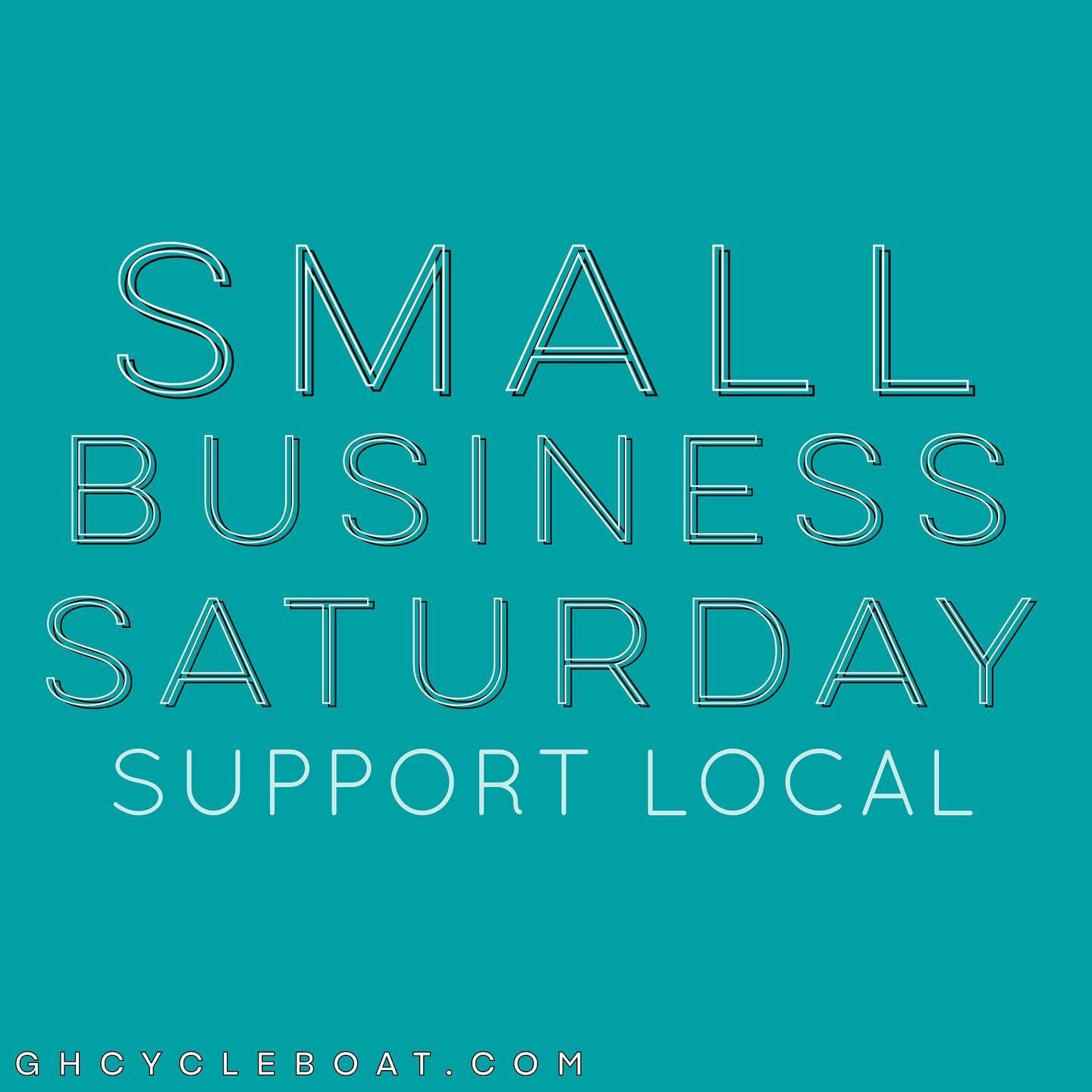 Take part in Small Business Saturday with us this year with $50 OFF any scheduled trip or gift certificate purchase AND a free sweatshirt! Promo code: SUPPORTSMALL 

#GHcycleboat