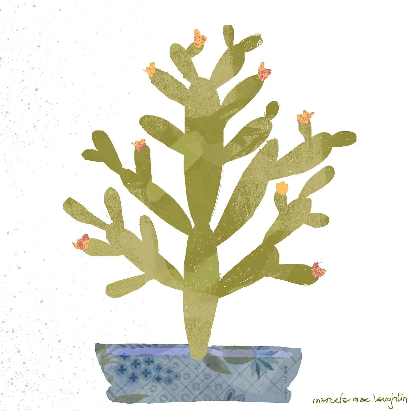 24thday of #lillasstyleplay2025 - A #littlecactus in a pot 🌵- @marcemaclau 
-
-
#cactus #cactuslove #cactusclub #cactusflower #littlecactusstyle #littlecactusart #cactusinstagram #cactusinapot #lillarogersstudio #lillarogers #lillastyle #mats #makea