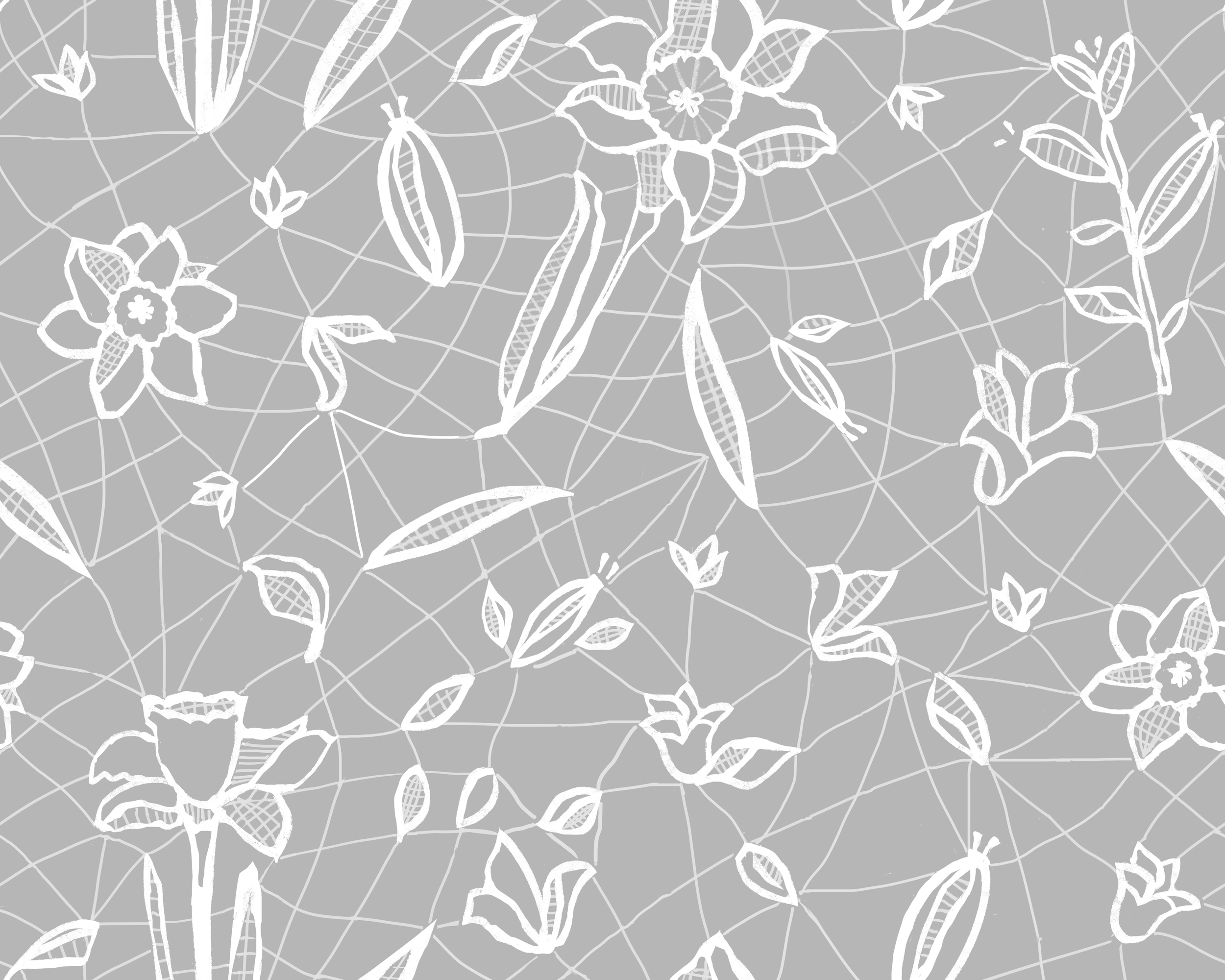 Daffodils lace blanco sobre gris.png