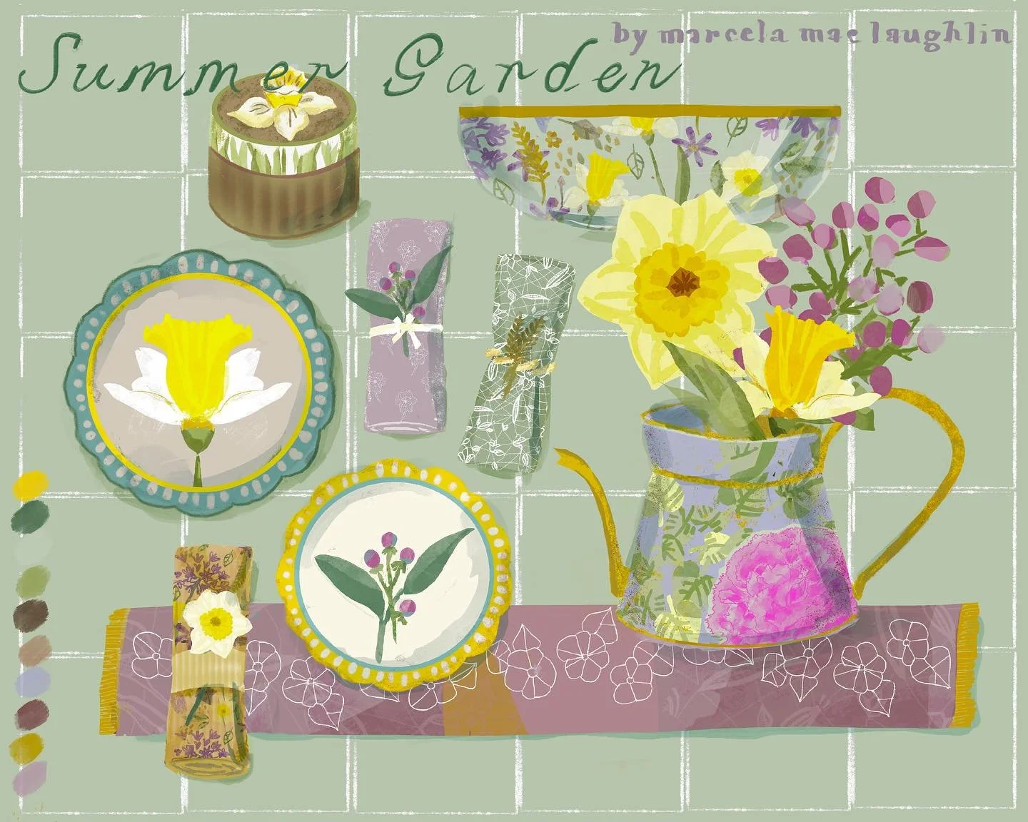 Coleccion Deco &ldquo;Narcisos y Pistacho&rdquo; para el curso de @makeartthatsells 🌼 Decor Collection &ldquo;Daffodils and Pistacchio&rdquo; for the course by @lillarogers: Creating Collections for Home Decor 2025 🤍 @marcemaclau
-
-
-

#daffodil #