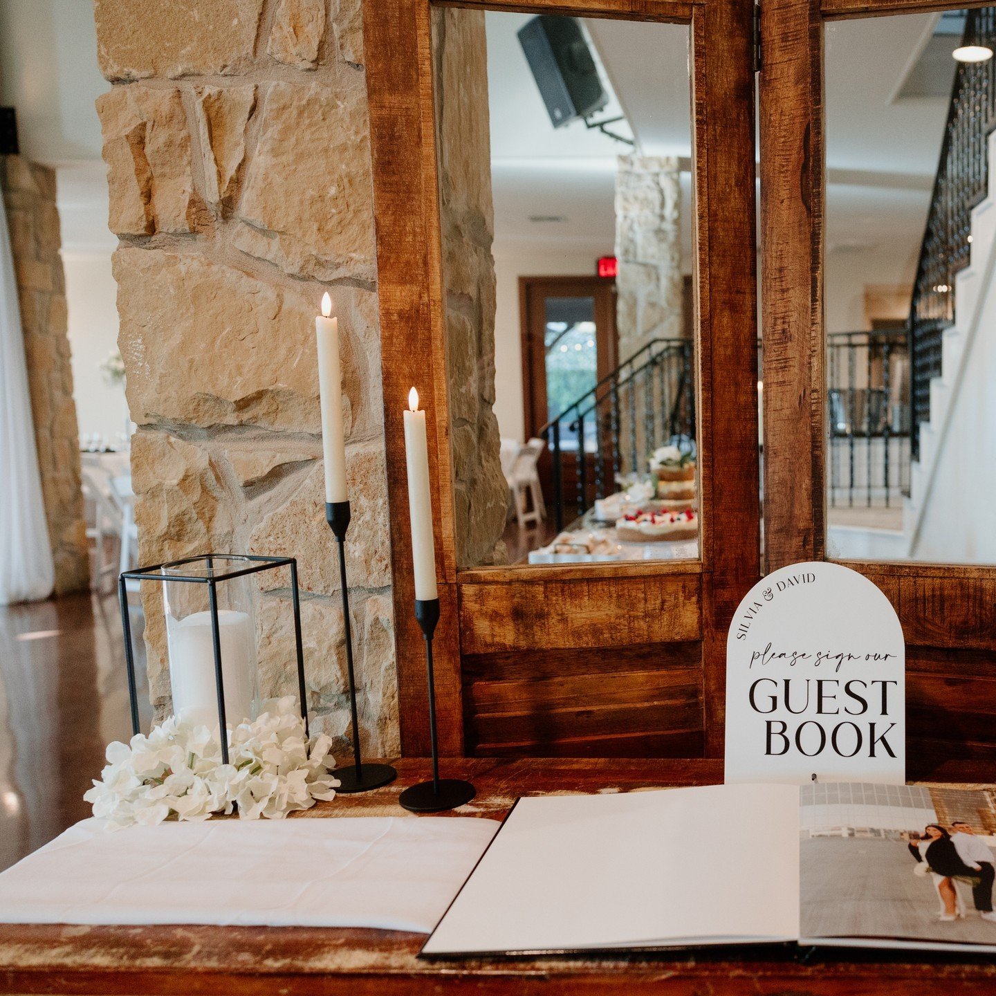 We love seeing all the unique ways our couples set up their sign-in table. From custom signs, postcards, records, and custom picture books, the options are endless! 

Photo: @timwatersweddings @moments.of.grace.photography @dustinfinkelsteinphotograp