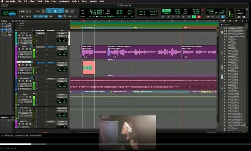 Pro Tools session for Just Be vocals