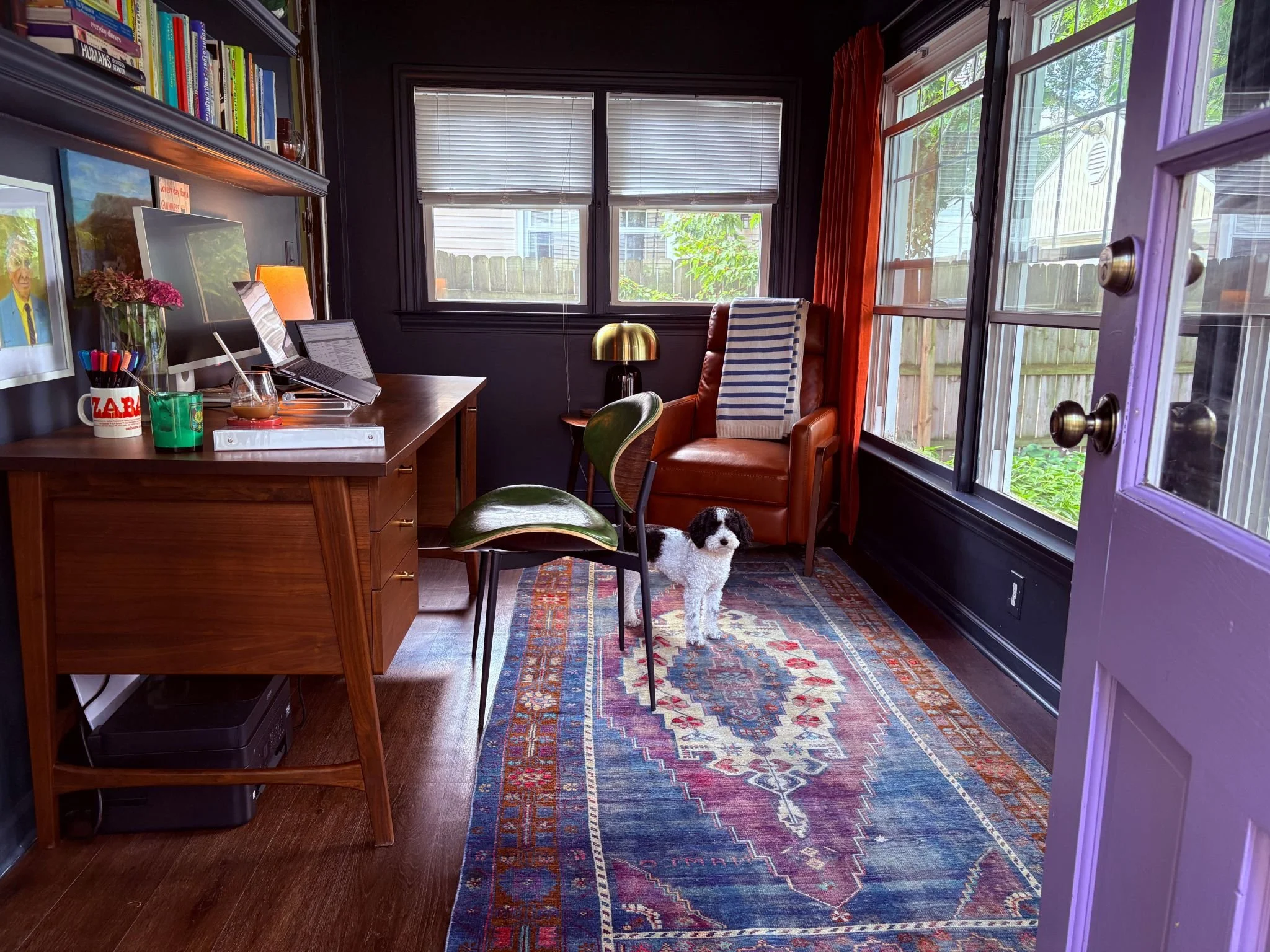 A Sunroom Office That Inspires Creativity