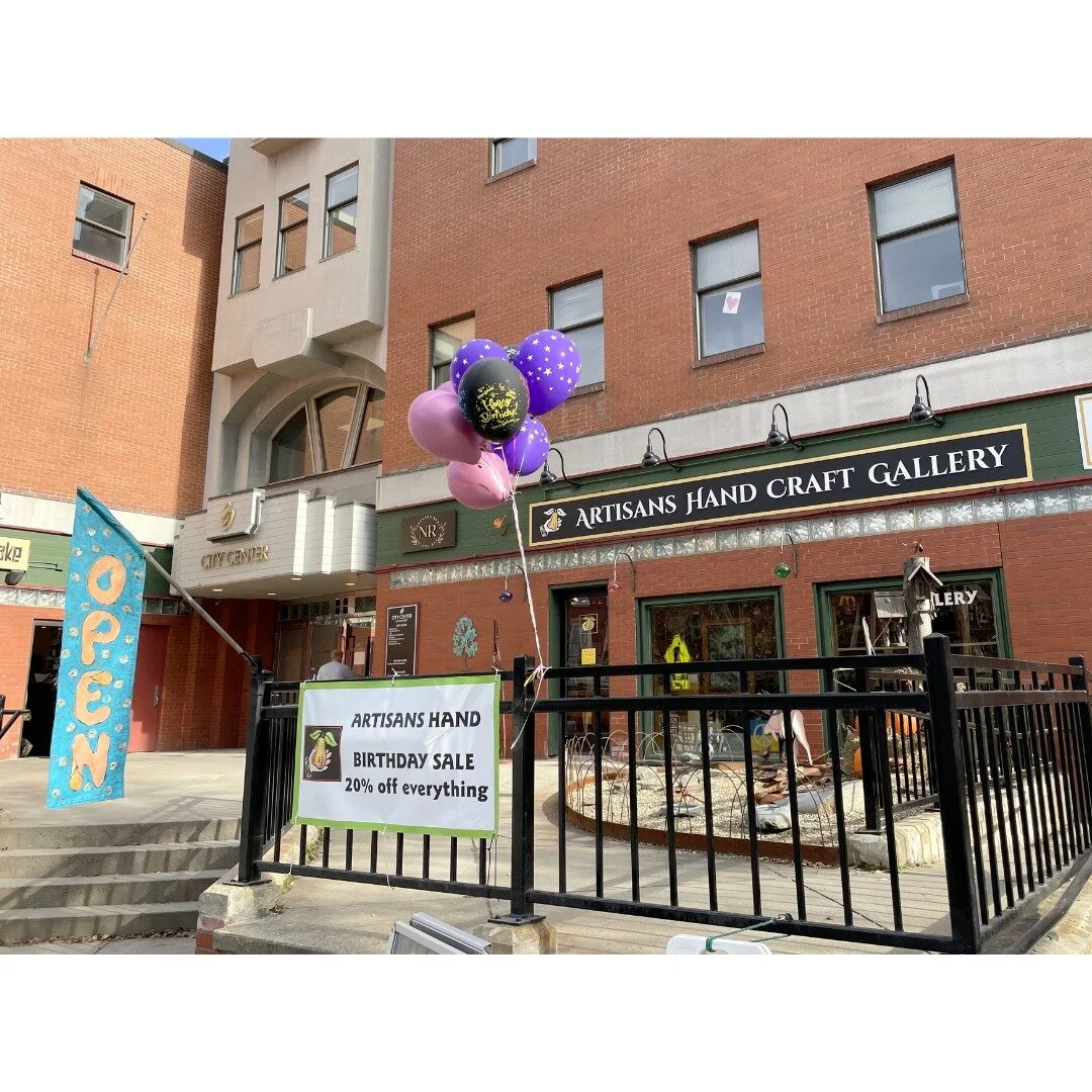 Artisans Hand's annual Birthday Sale is underway! We're commemorating our 45th birthday as a craft gallery in downtown Montpelier, Vermont.

Shop today through November 5 and you'll receive 20% off your entire purchase!

Get an early start on your ho