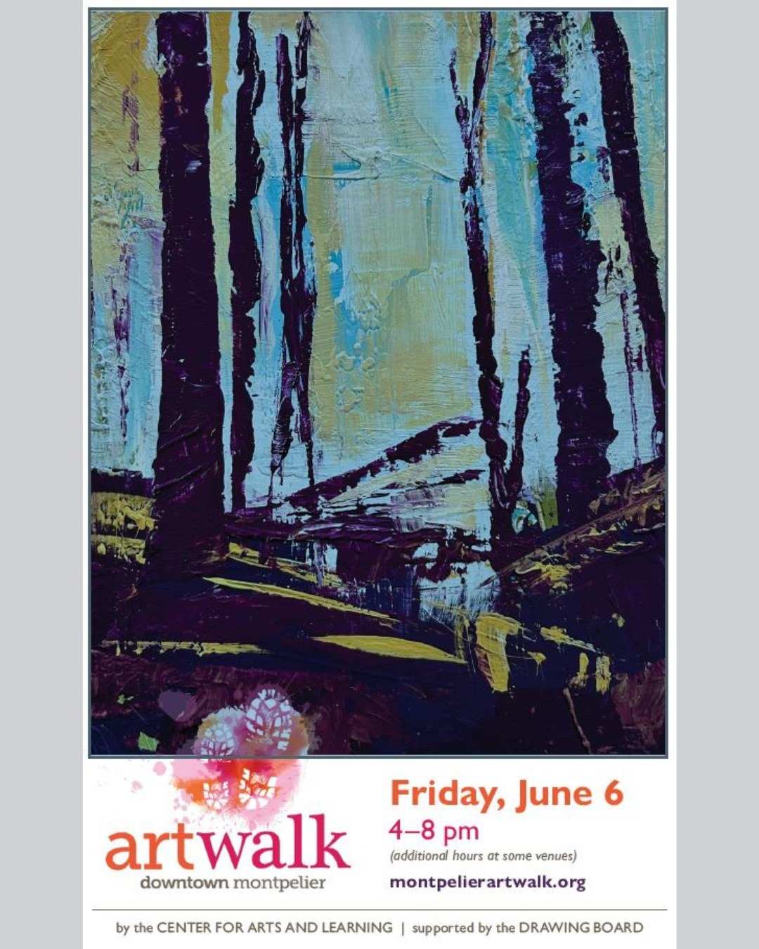 While we might not be participating in Art Walk tonight (not that we spaced on the deadline or anything 😡), we wholeheartedly recommend that you go out and experience Montpelier's creative community.

The event takes place tonight from 4:00 p.m. - 8