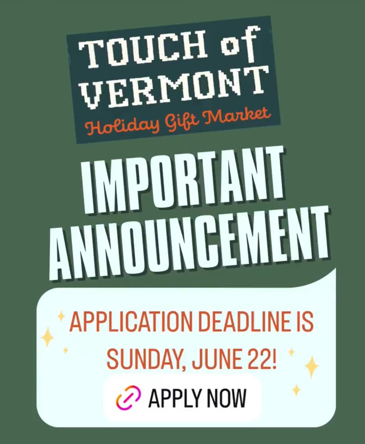 𝗖𝗮𝗹𝗹𝗶𝗻𝗴 𝗮𝗹𝗹 𝗼𝗳 𝗼𝘂𝗿 𝗮𝗿𝘁𝗶𝘀𝘁 𝗳𝗿𝗶𝗲𝗻𝗱𝘀!

The @touchofvt is accepting applications for their 2025 show on Saturday, November 15 - but you have to get it done soon because their deadline is Sunday, June 22!

Click on this link to