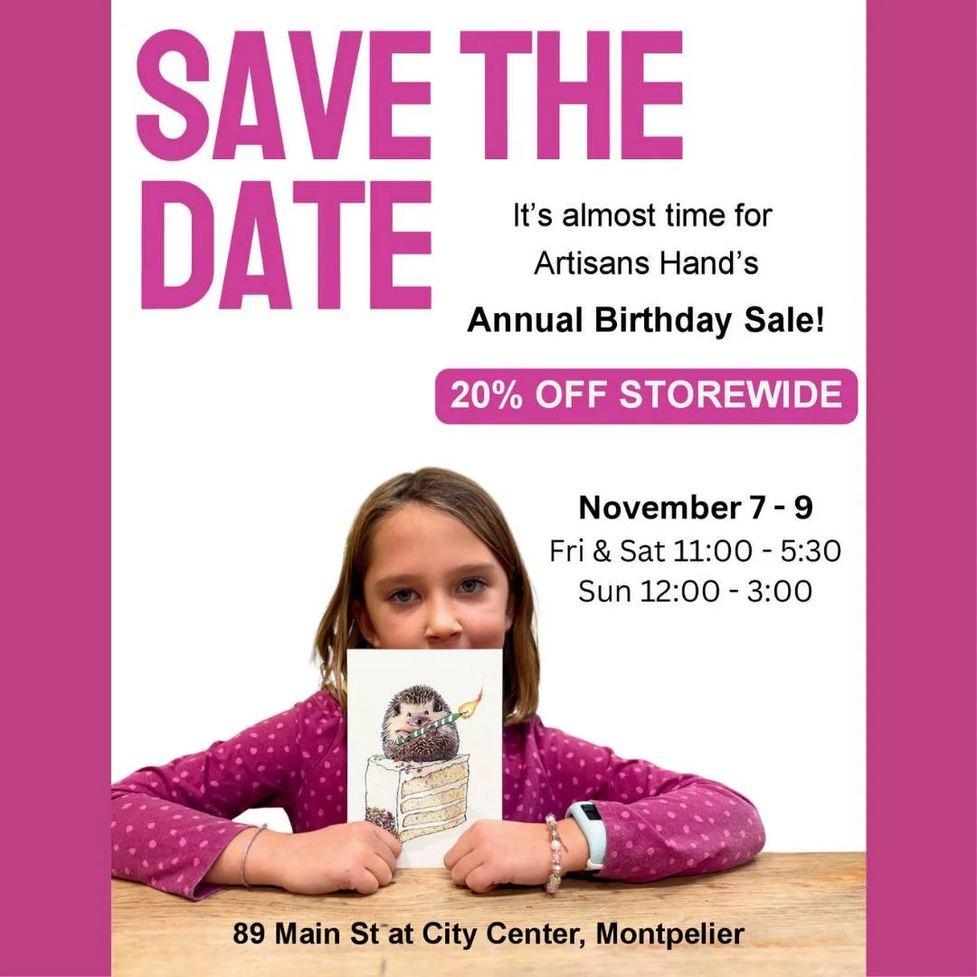 𝗦𝗮𝘃𝗲 𝘁𝗵𝗲 𝗱𝗮𝘁𝗲 for one of our biggest events of the year (starting just one week from tomorrow) - our 𝗕𝗶𝗿𝘁𝗵𝗱𝗮𝘆 𝗦𝗮𝗹𝗲! We're turning 47 next month and we're honored to be part of the Montpelier community.

If you've never been to 