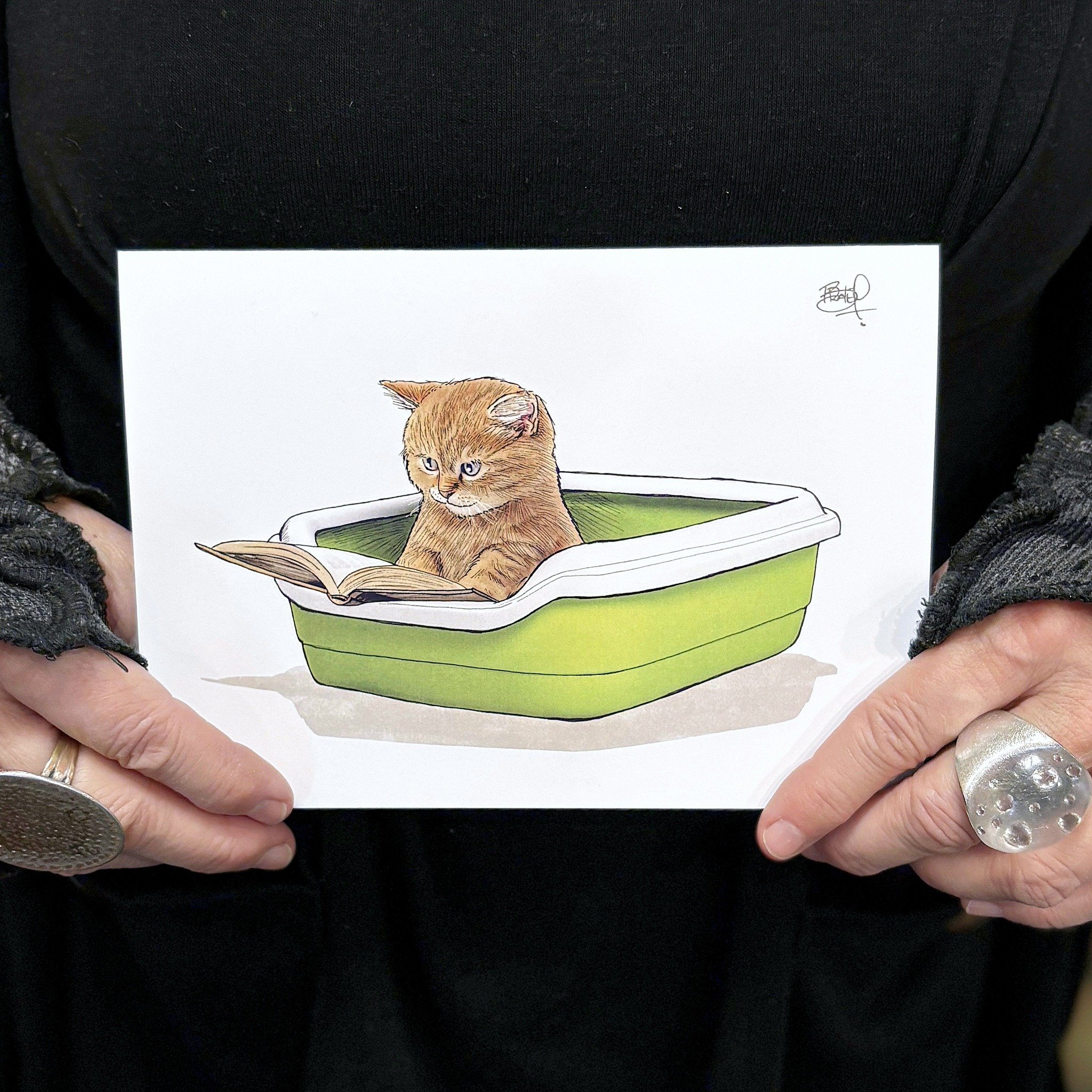 Welcome to today's Staff Pick! Staff member Marietta selected the world's greatest card, illustrated by shawnbraleyillustration. He creates his visual stories using pen, ink, and watercolor paint.

Here's what Marietta had to say about her choice: &q