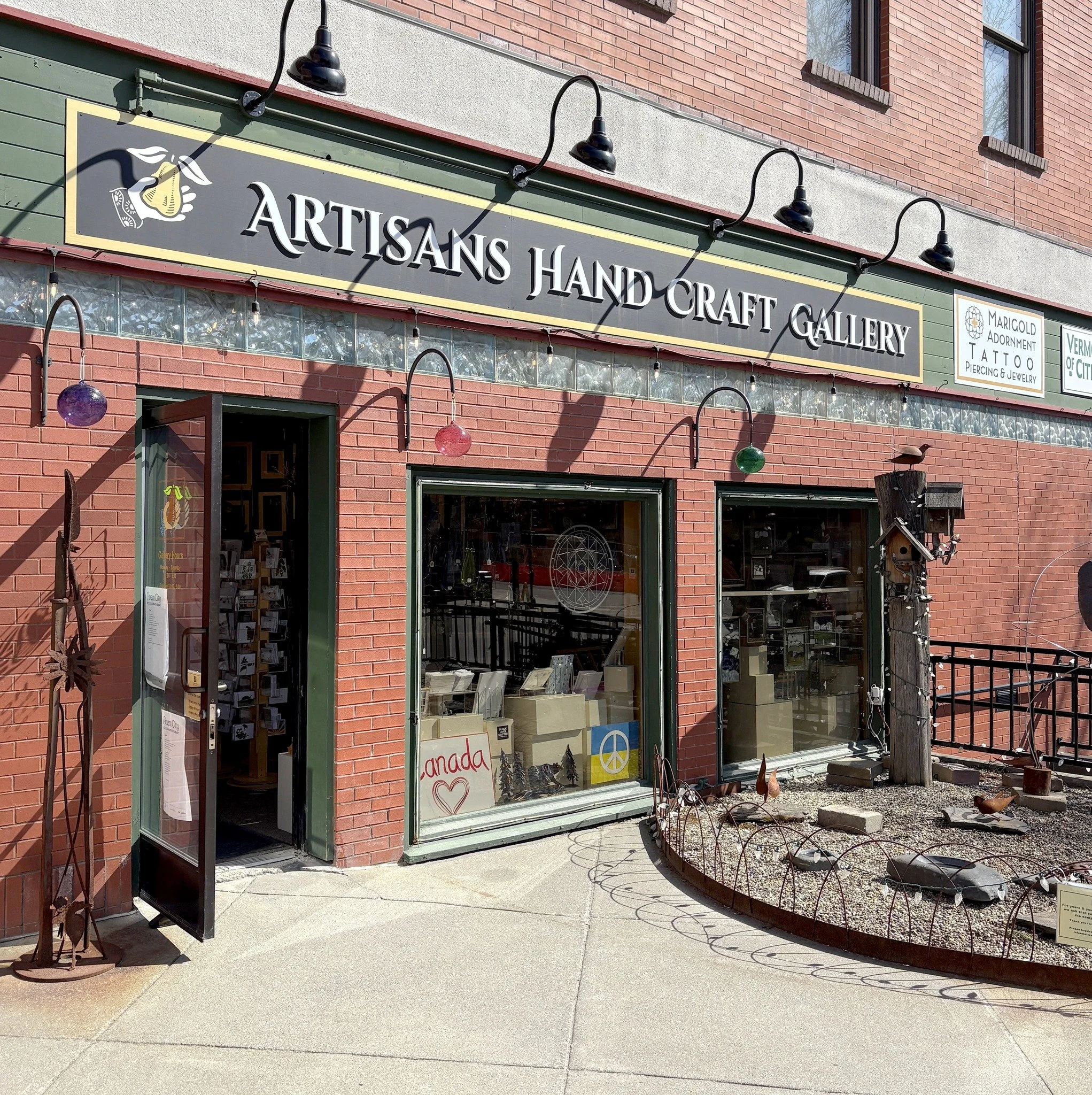 Why hello there!

We've gotten new followers since our last introduction, so we feel it's time to give it another go.

Artisans Hand Craft Gallery has been in business for 48 years and we couldn't be happier! We're located in downtown Montpelier at t