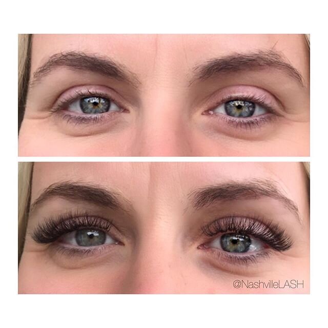 Level up! ⭐️ Beautiful volume lashes by Amy. #NashvilleLASH