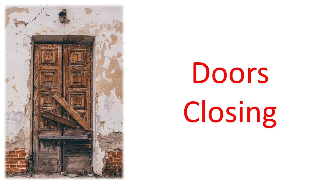       
  
   
   
     
       
         
           
              
           
           
              
           
         
         
              
         
         
           
             Doors Closing 
           
           George Walle