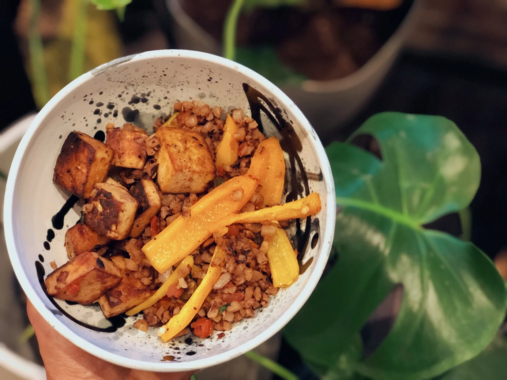 Deconstructed, Fried "Rice" Bell Peppers