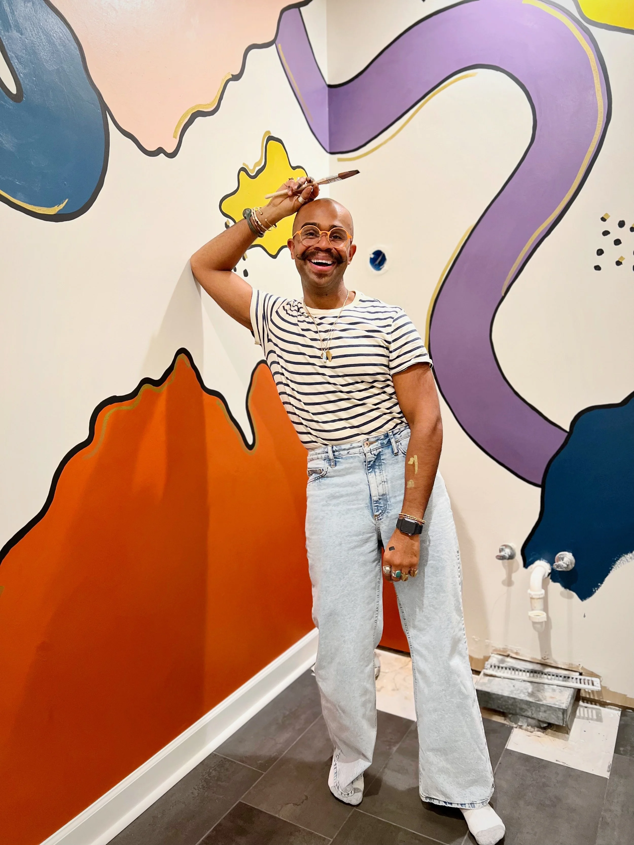 Powder Room Mural: A Symbol of Joy!