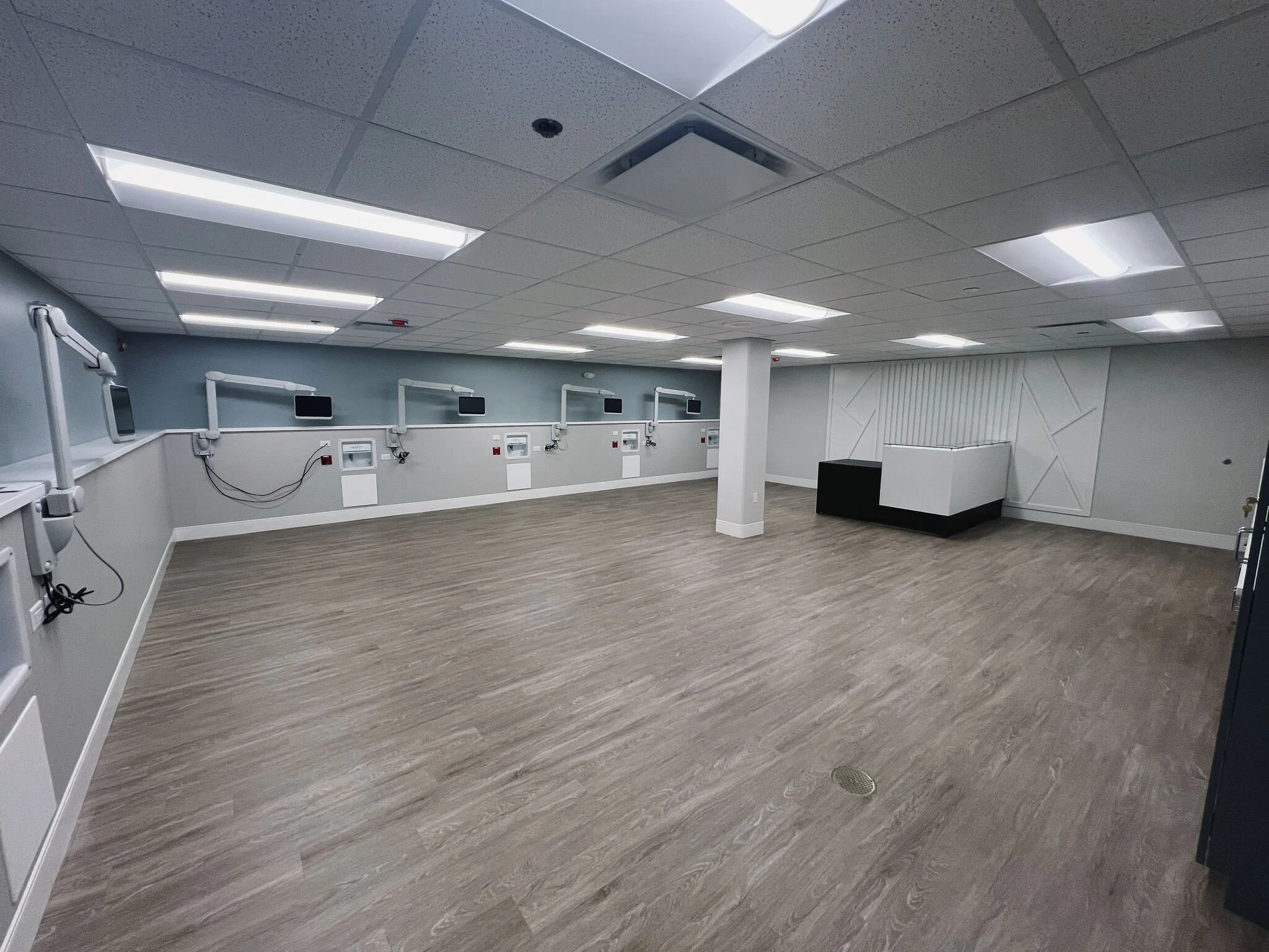 Dialysis buildout in Munster Indiana, completed by Expert Building Maintenance, Inc.