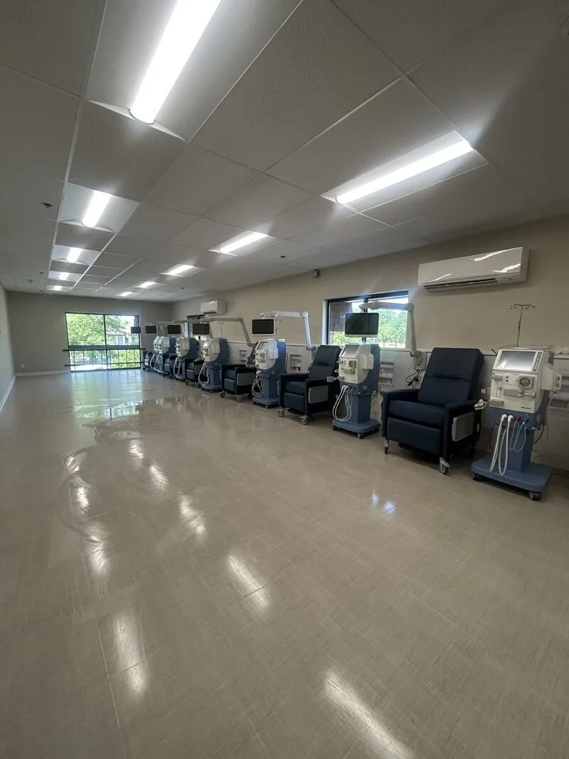Dialysis buildout in Savoy, IL. Completed by Expert Building, Maintenance, Inc.