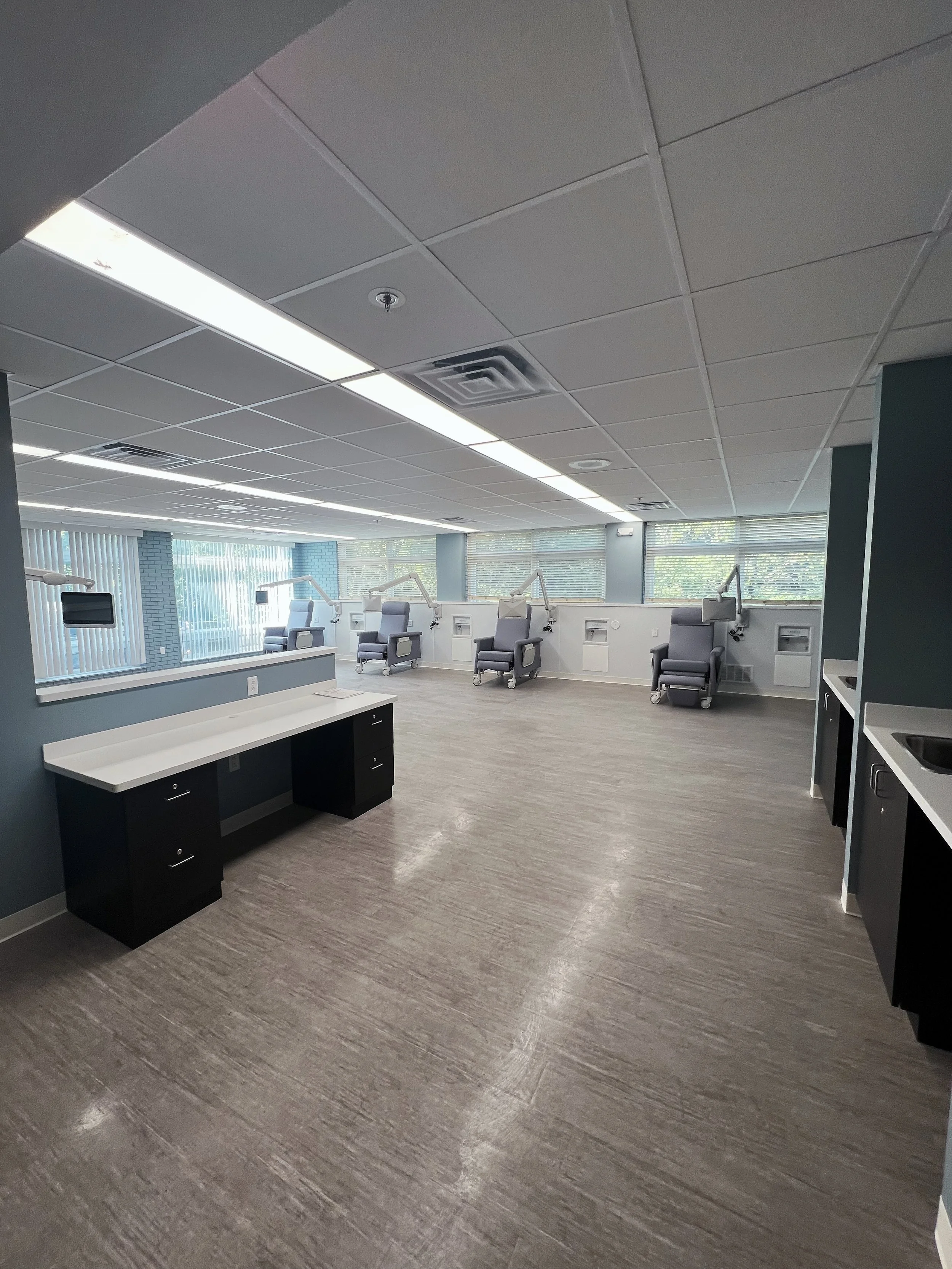 Completed dialysis den, constructed by Expert Building Maintenance | Commercial general contractor