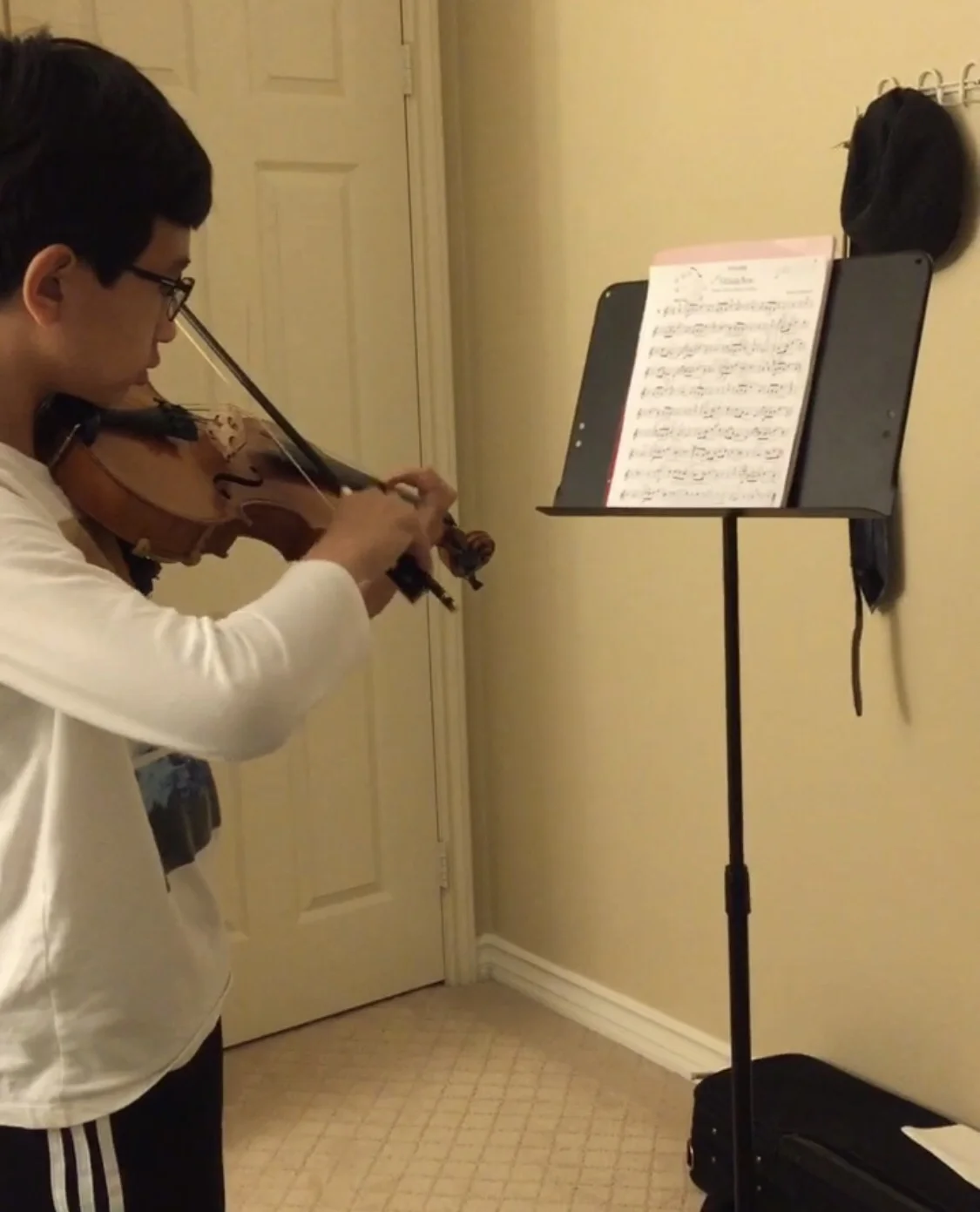 Our young violinist’s performance