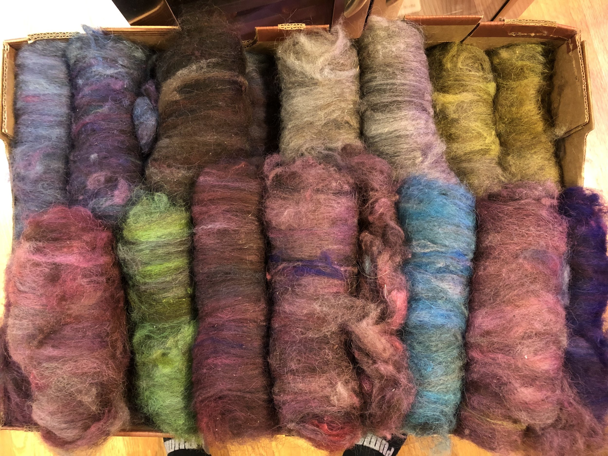 Washed, Dried, Dyed, and Carded (Copy)