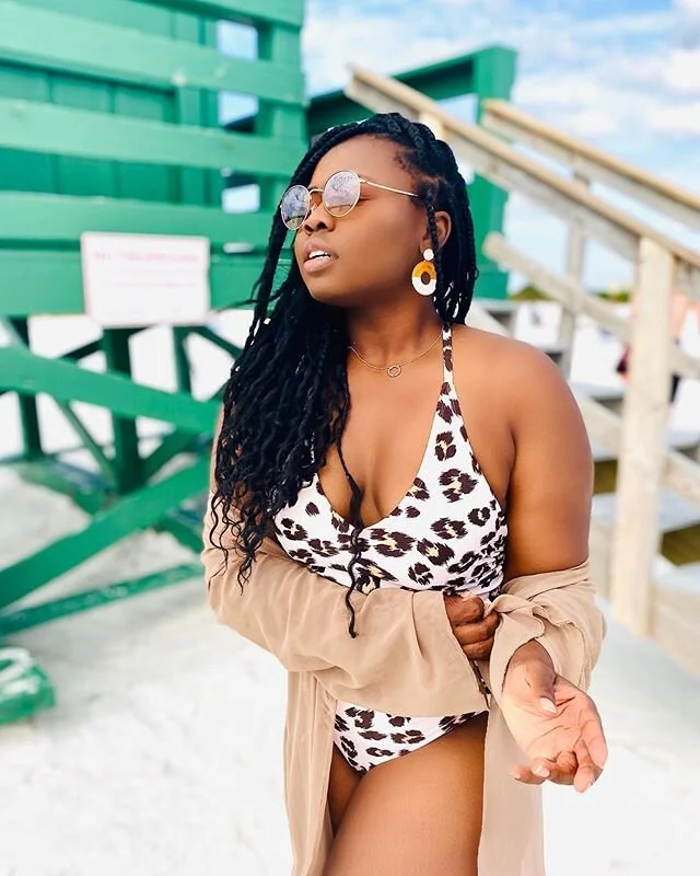There is so much joy in Braids and Beaches. ☀️ ☀️☀️#findingjoy 
#findingjoyinthejourney #targetstyle #target #swimsuit #summer #summervibes #summertime #summer2020 #summer2020iscoming #braids #beach