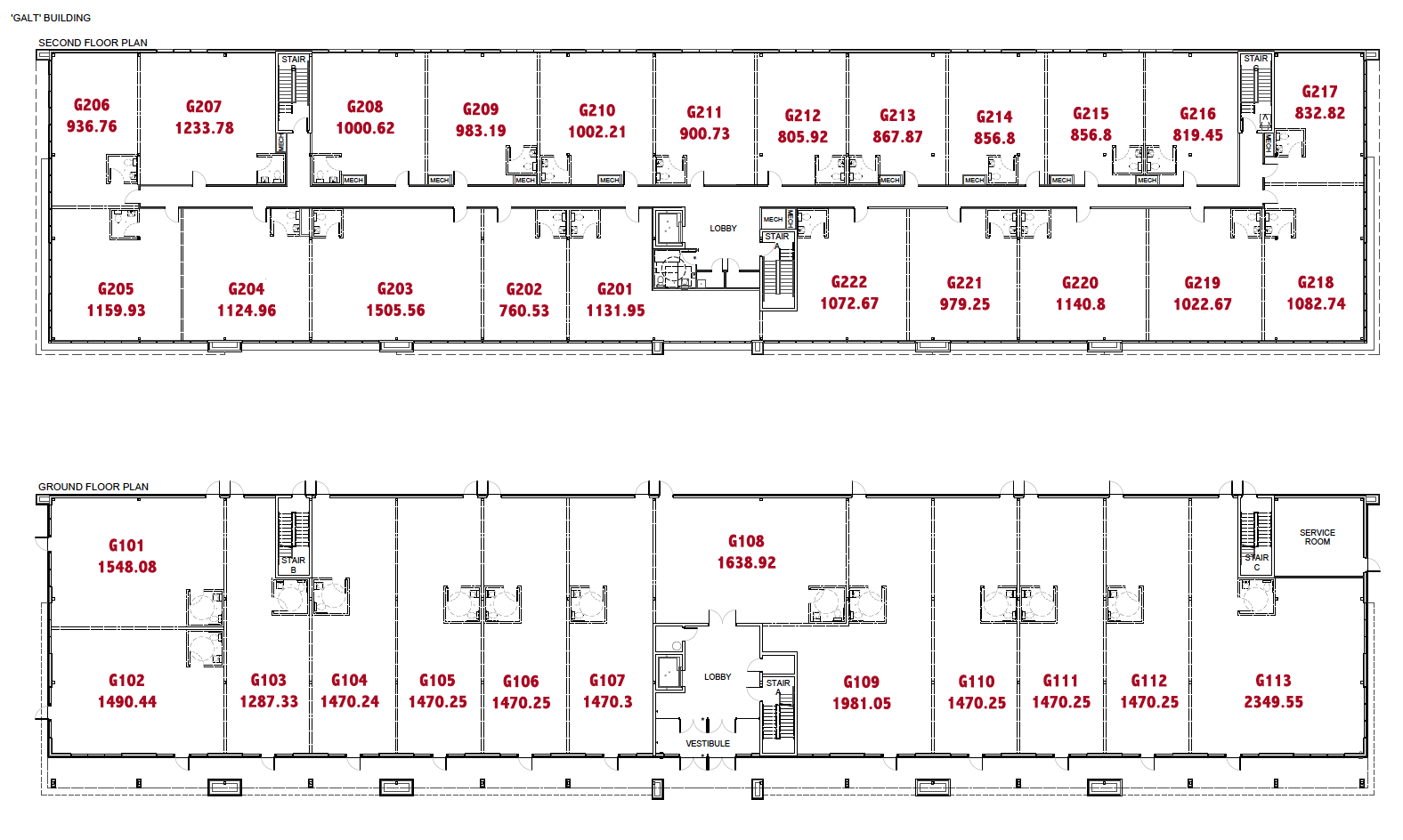 Floor Plans — Cambridge Gateway Centre