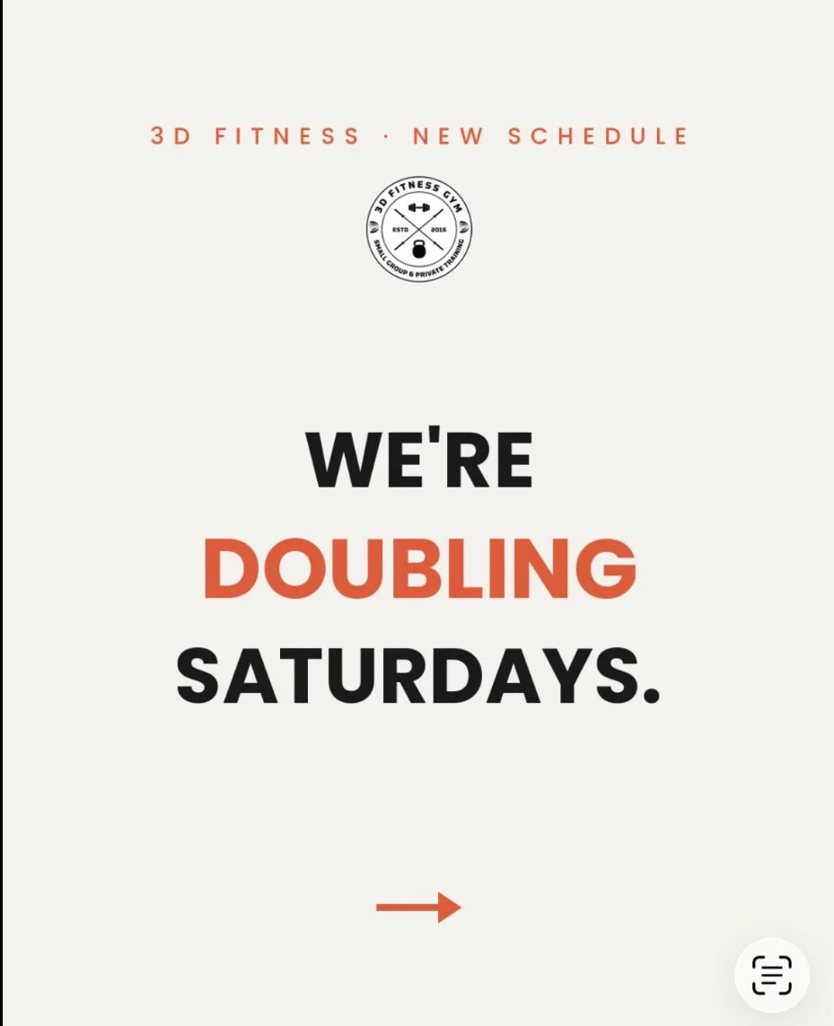 Big schedule news 📣 Starting September 12, Saturdays are getting a serious upgrade &mdash; two full coached classes every week, 7am and 8am. Same training you get Monday to Friday, now on the weekend.

And after nearly 10 years of opening 7 days a w