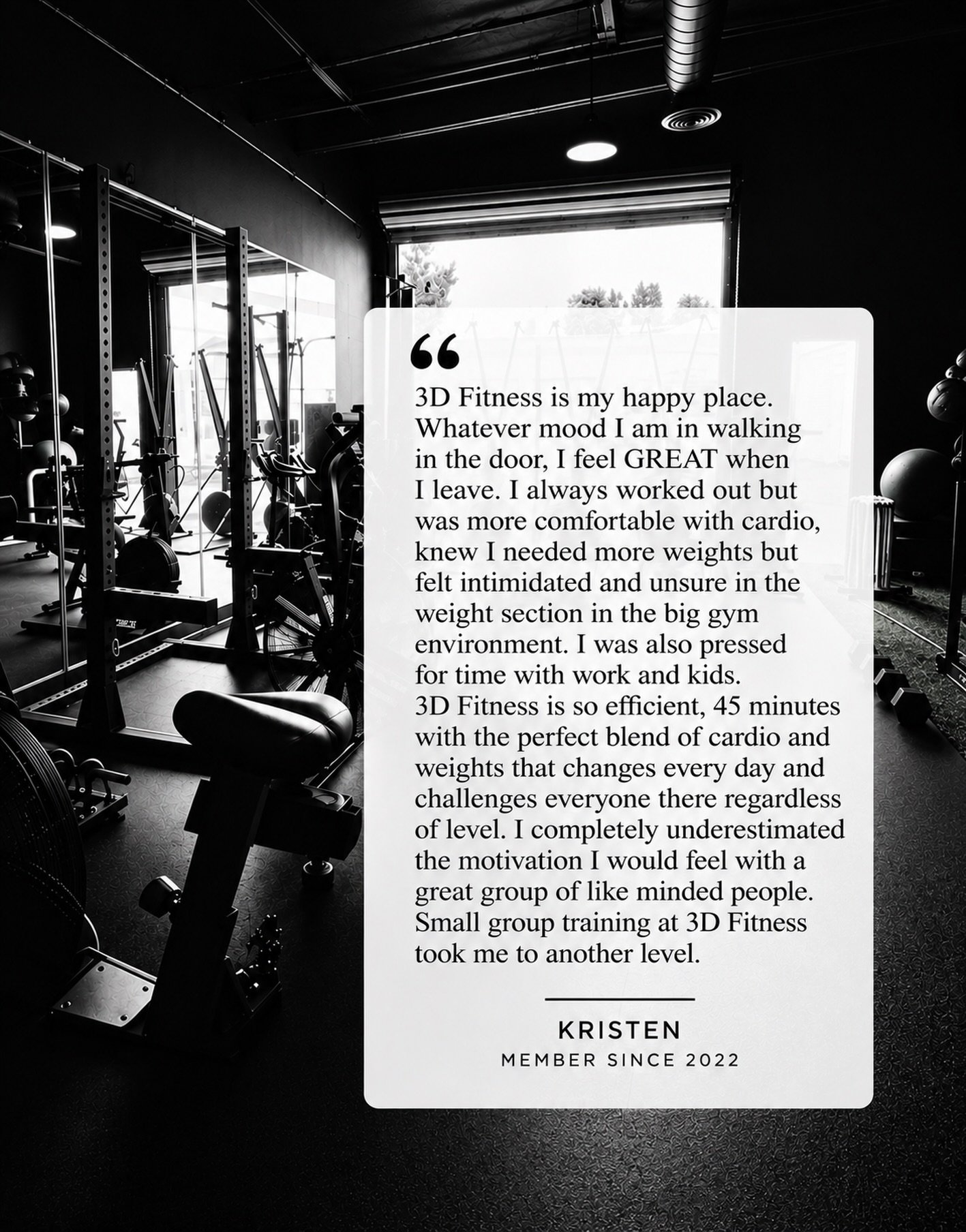 Hearing that 3D is someone&rsquo;s &ldquo;happy place&rdquo; never gets old. Thank you, Kristen, for sharing your experience and for being part of 3D! 🩷