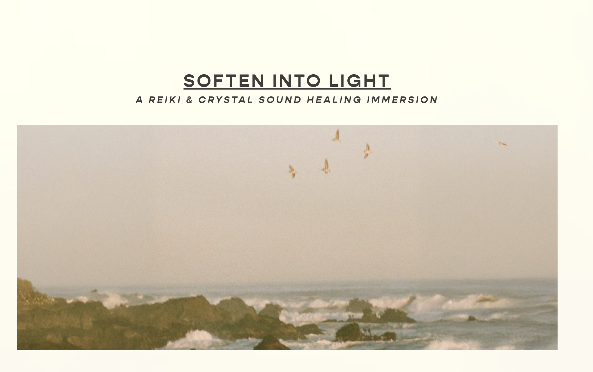 soften into light ( sound bath and reiki)