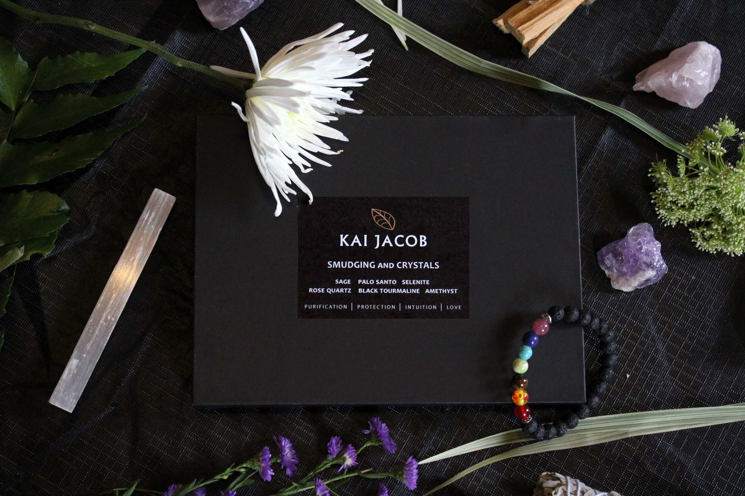 SMUDGING and CRYSTALS RITUAL BOX
