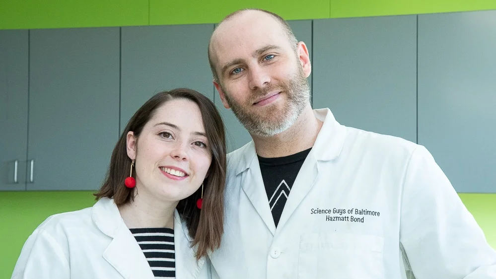 Siena Trehy and Matt Simms, Co-owners, Science Guys of Baltimore