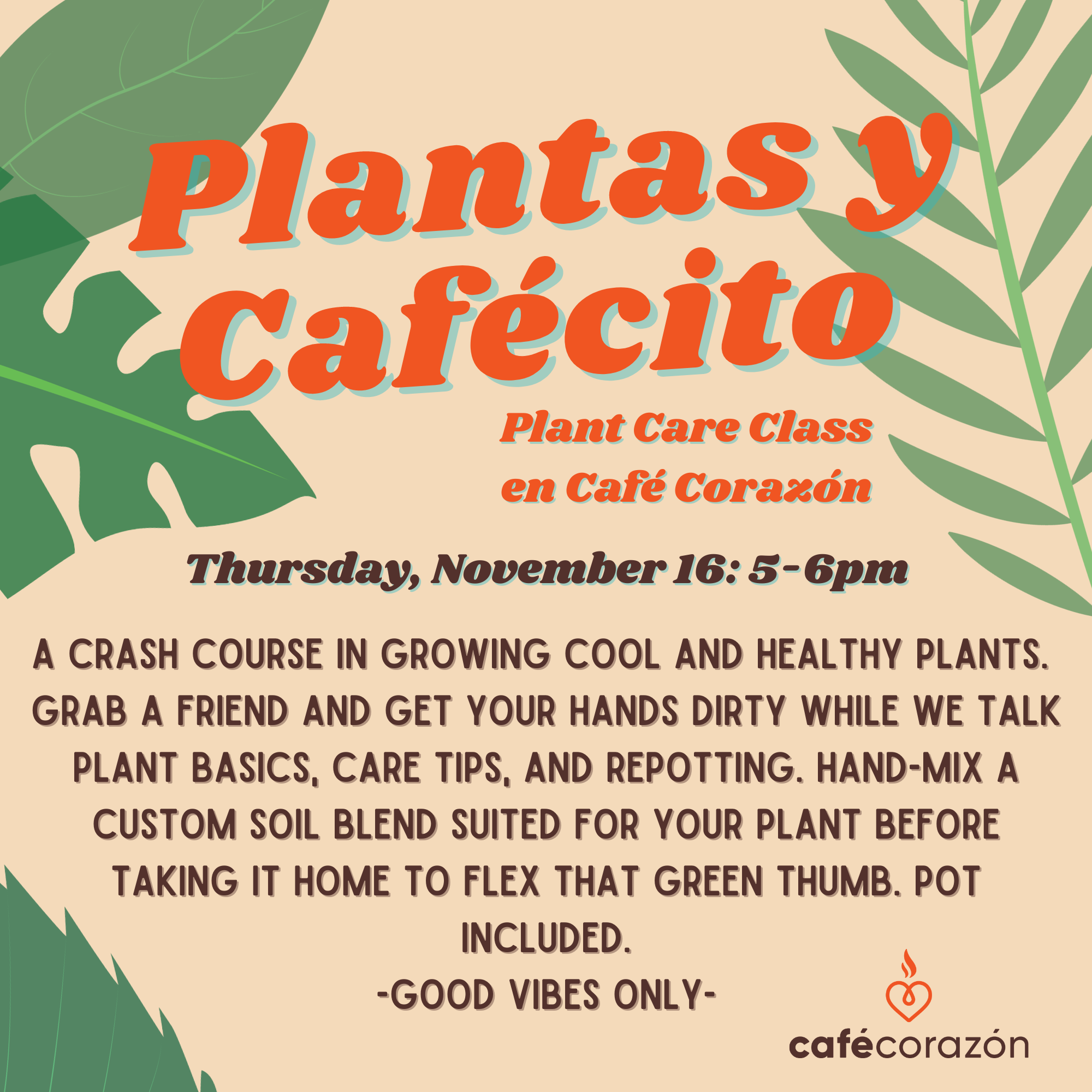 A crash course in growing cool and healthy plants. Grab a friend and get your hands dirty while we talk plant basics, care tips, and repotting. Hand-mix a custom soil blend suited for your plant b.png